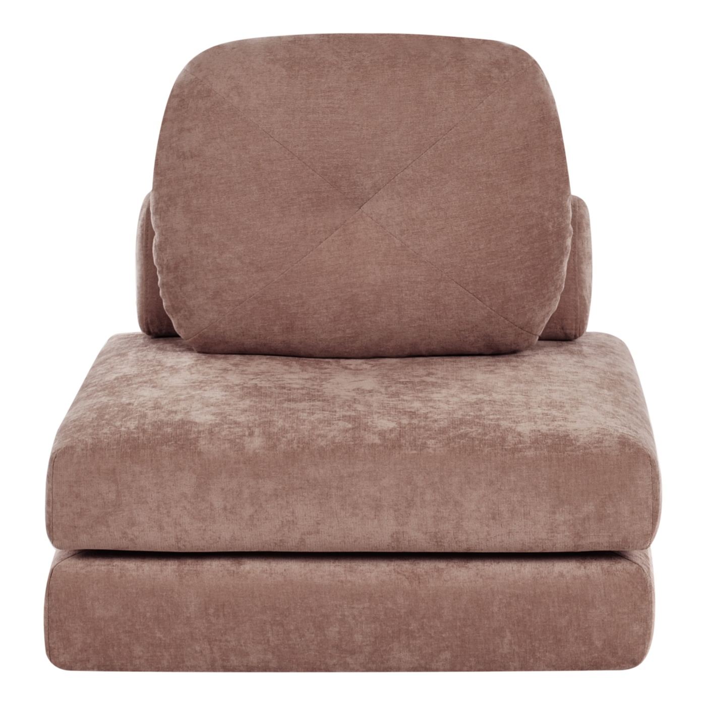 Egyszemélyes kanapéágy OLDEN Zseníliaszövet Barna - 2