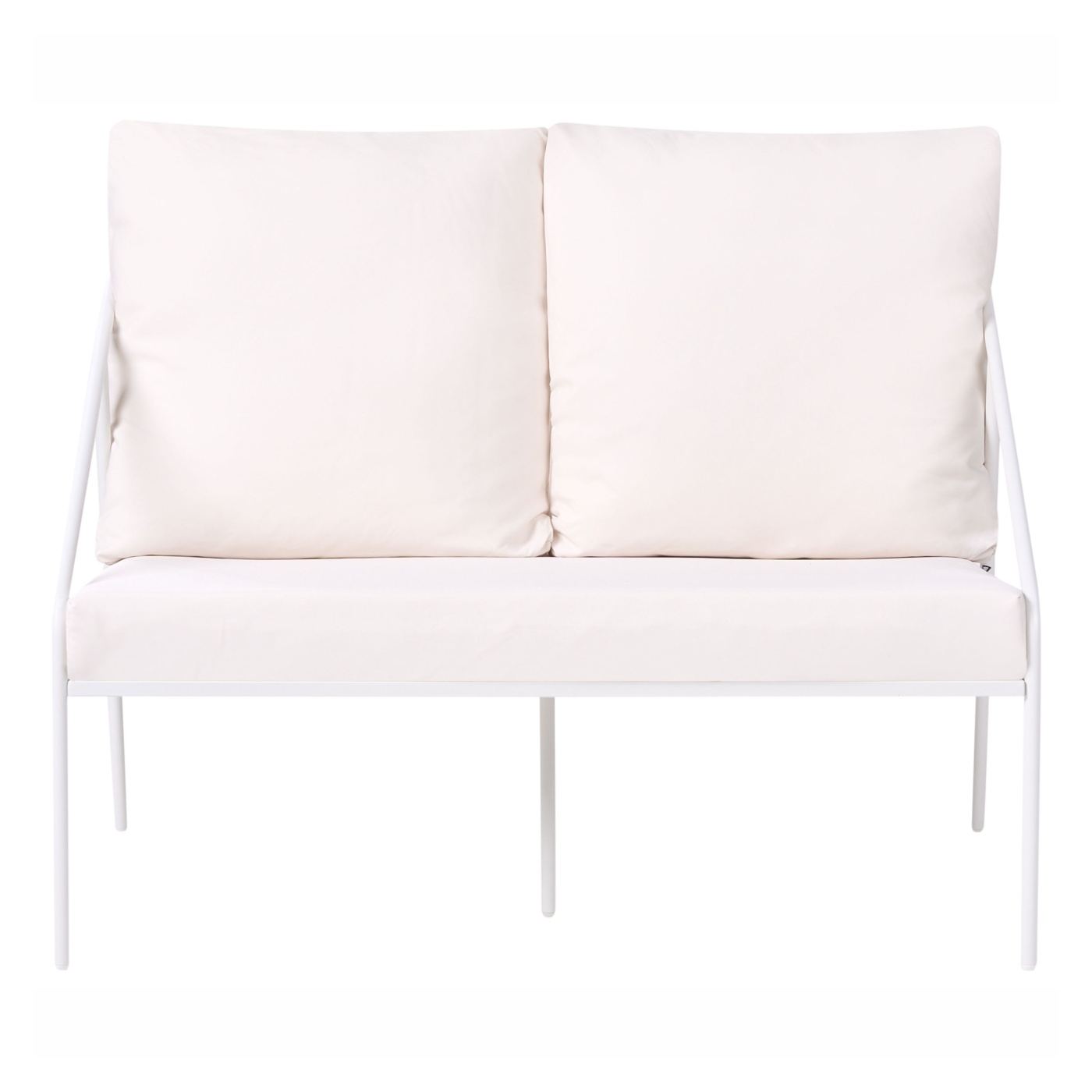 Kerti ülőgarnitúra asztallal 4 személyes USTICA Fém Fehér - 1