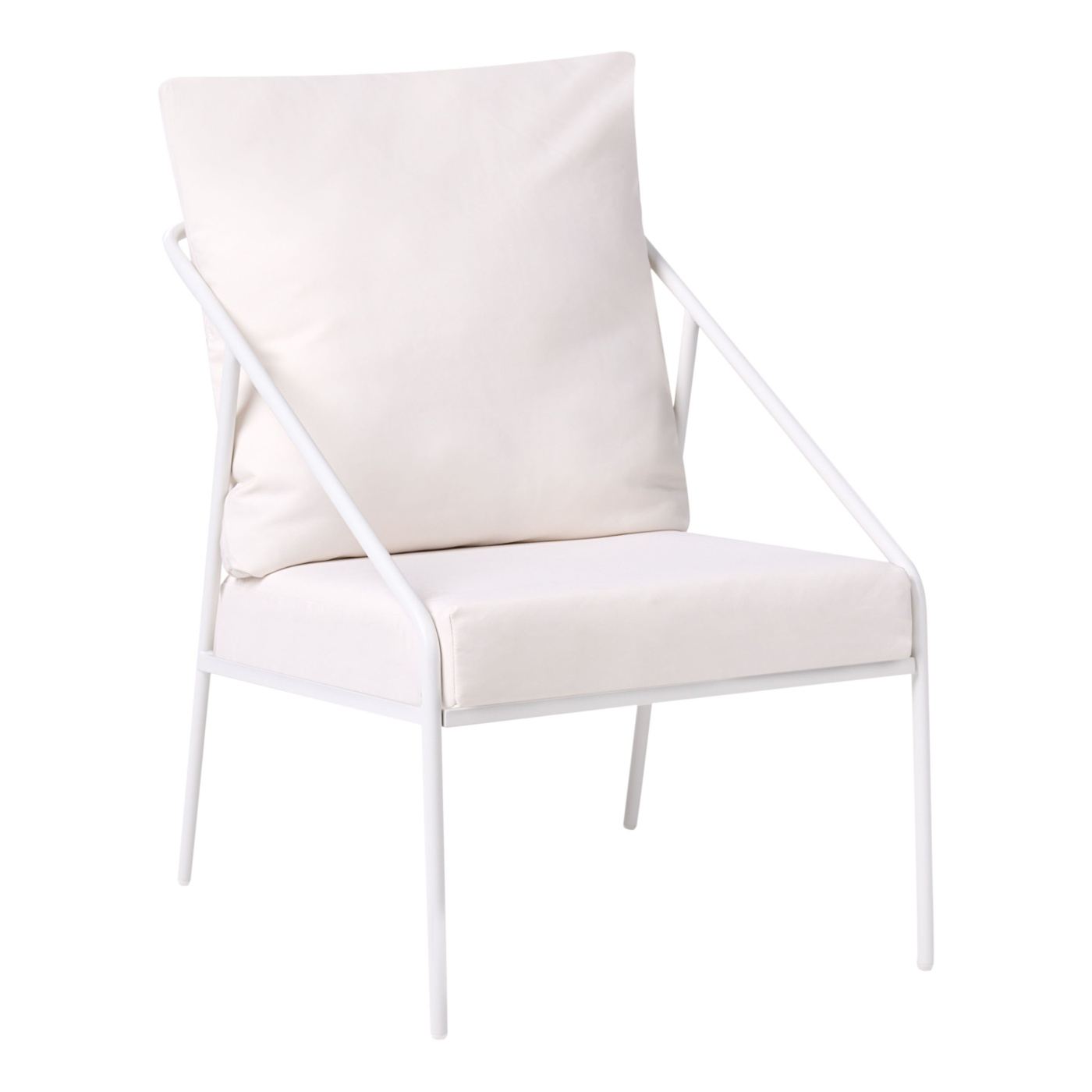 Kerti ülőgarnitúra asztallal 4 személyes USTICA Fém Fehér - 8