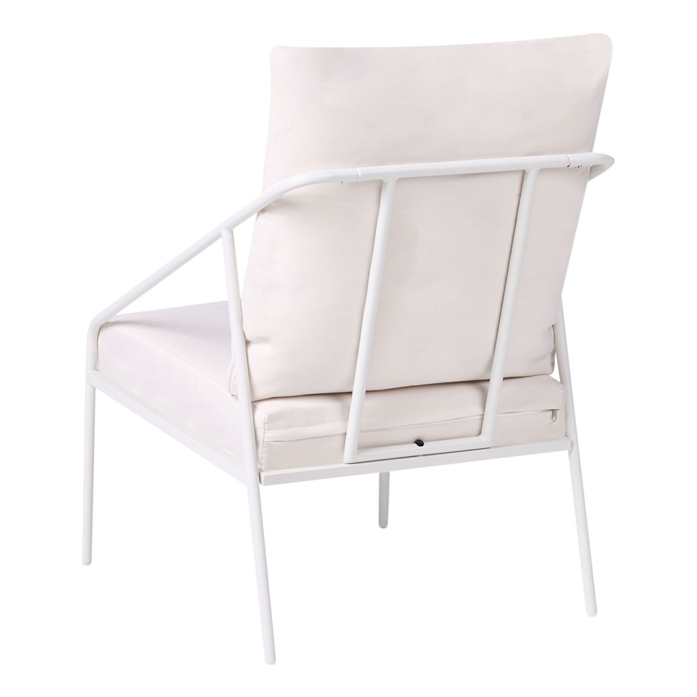 Kerti ülőgarnitúra asztallal 4 személyes USTICA Fém Fehér - 15