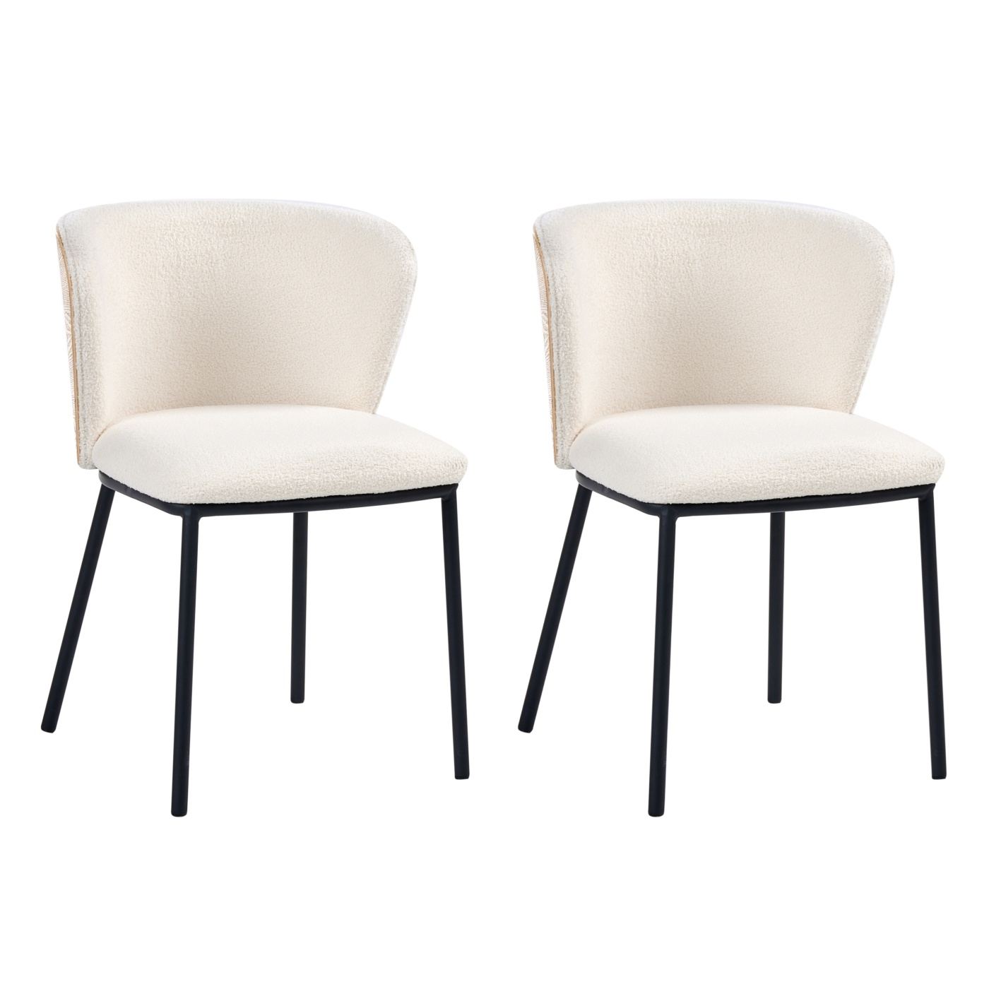 Étkezőszék kétdarabos szettben HOSKIN Buklé Törtfehér - 4