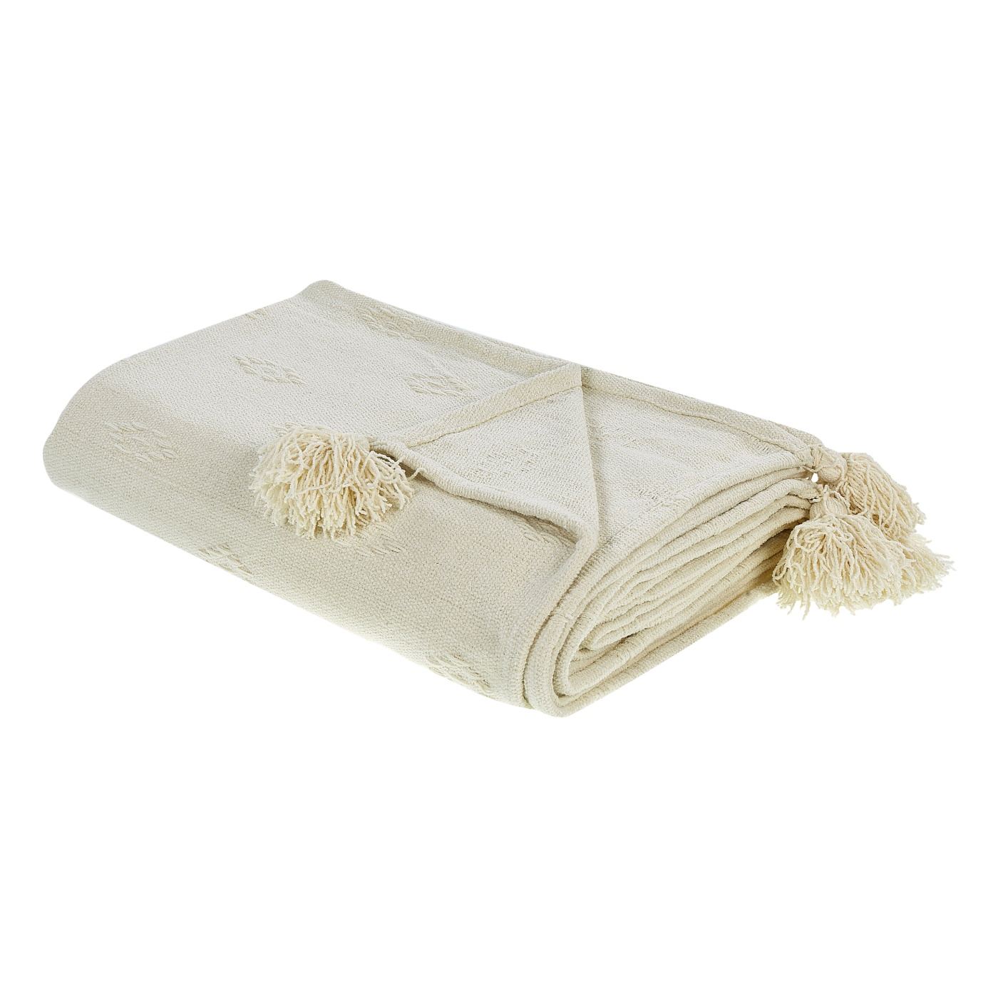 Ágytakaró KAZY Pamut 150 x 200 cm Bézs - 2