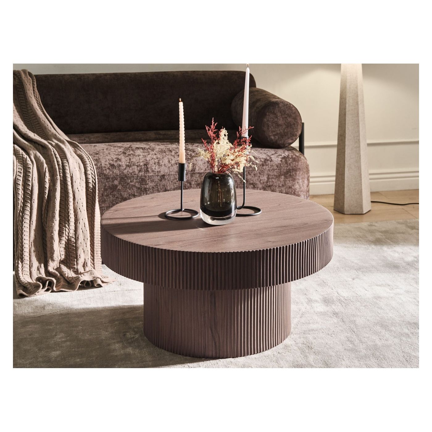 Dohányzóasztal SEUL Sötétbarna - 1