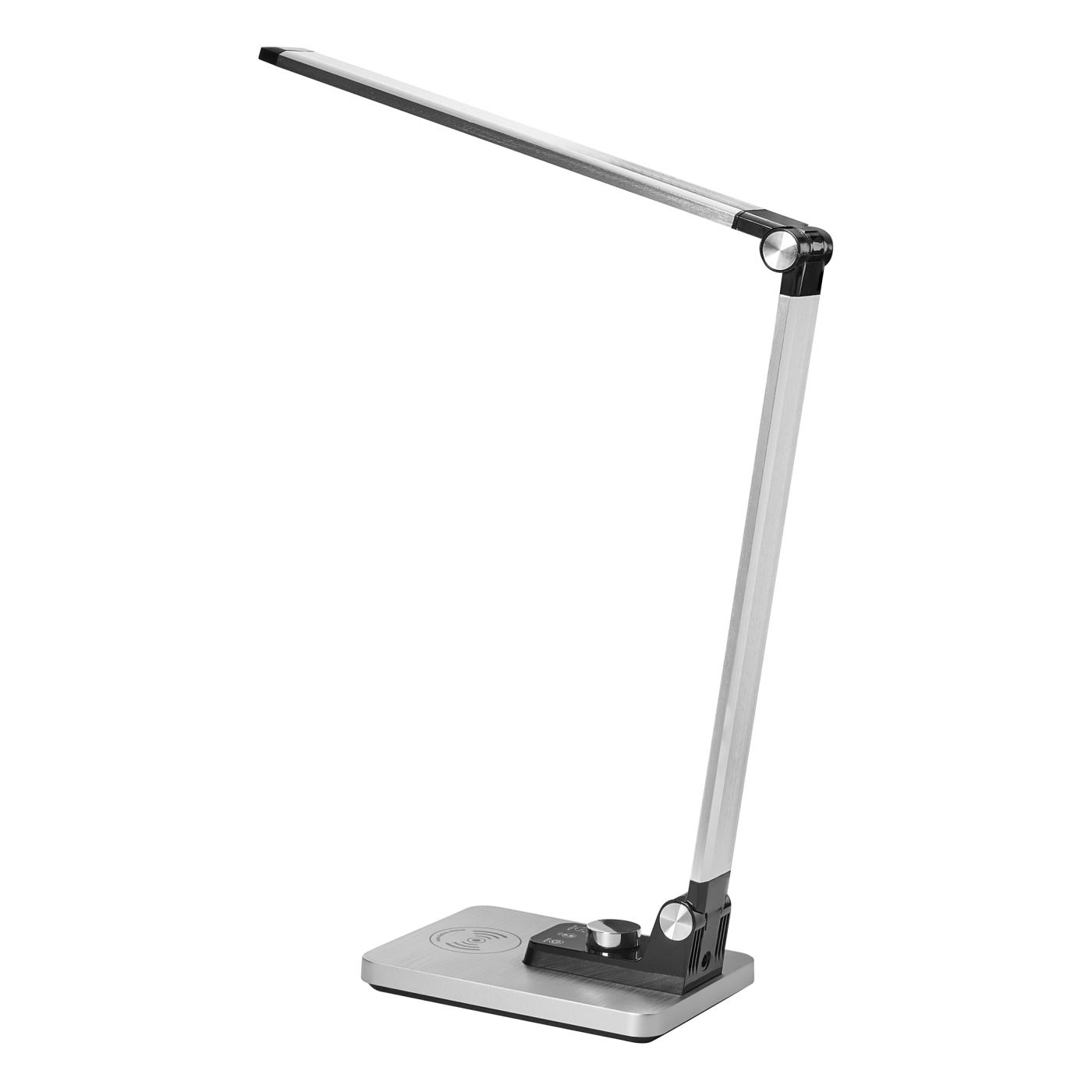 LED asztali lámpa ENIF Vezeték nélküli töltővel Ezüst - 3