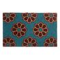 Lábtörlő KULIK Kék 50 x 80 cm Virág Kókuszrost thumbnail 2