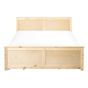Ágy 2 fiókkal Fenyő DAUPHIN 140 x 200 cm Világosbarna thumbnail 4