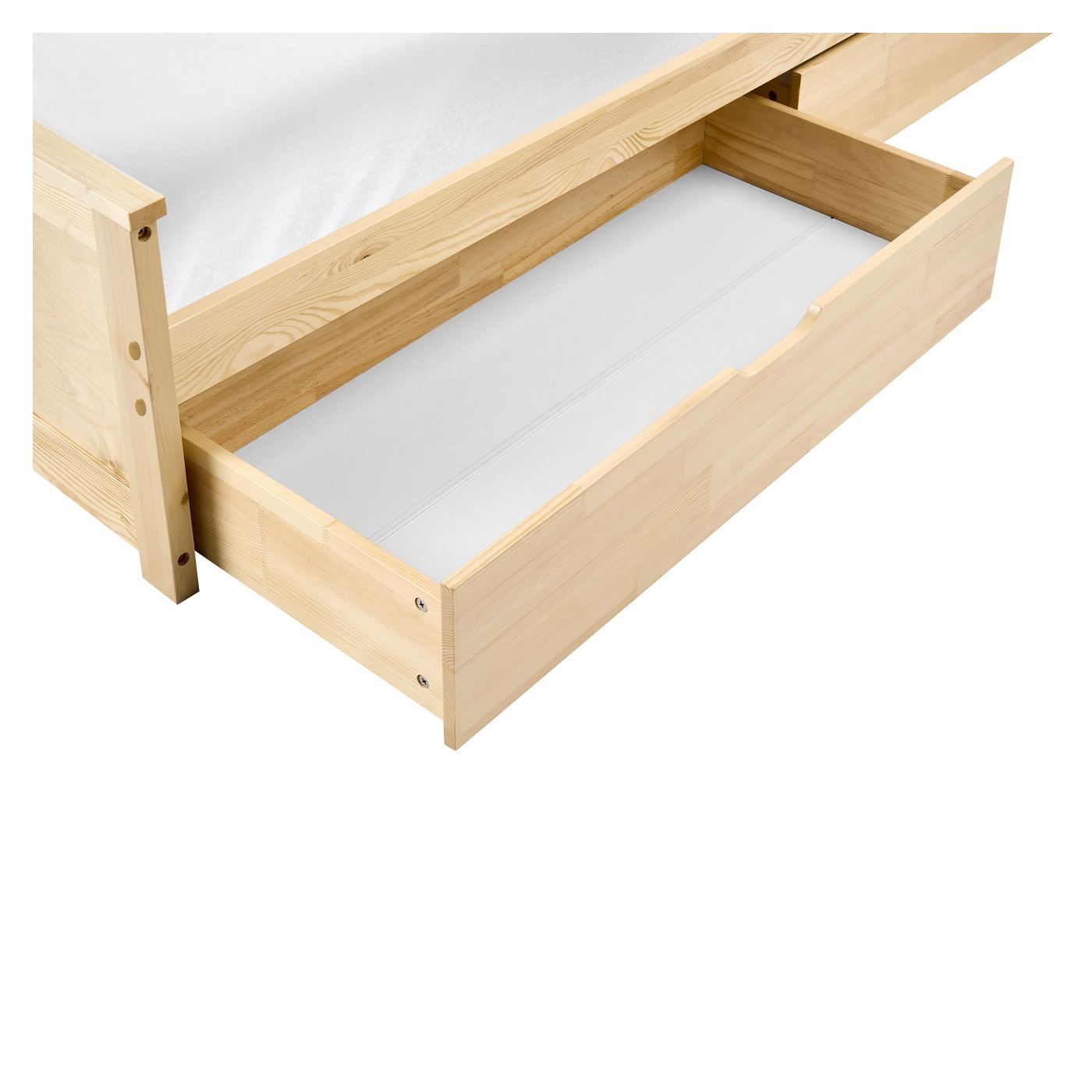 Ágy 2 fiókkal Fenyő DAUPHIN 140 x 200 cm Világosbarna - 8