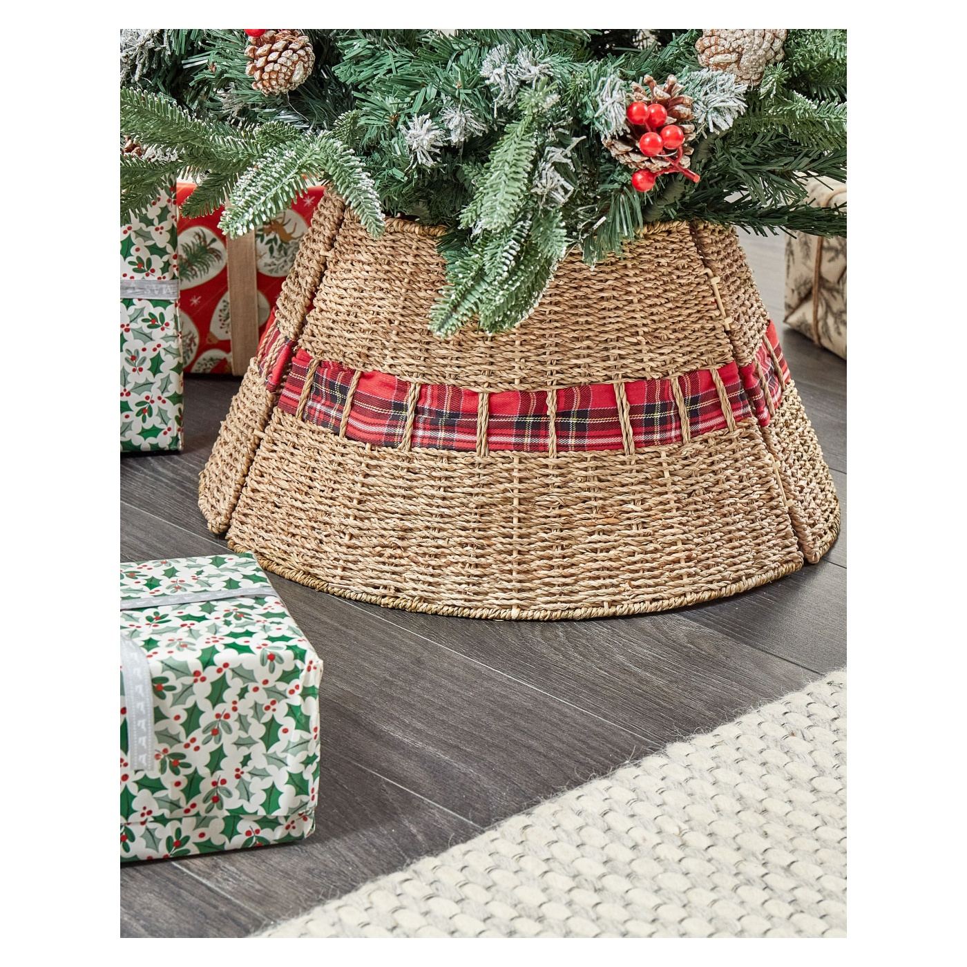 Karácsonyfa alátét MARCHE Tengerifű Természetes 50 cm - 1