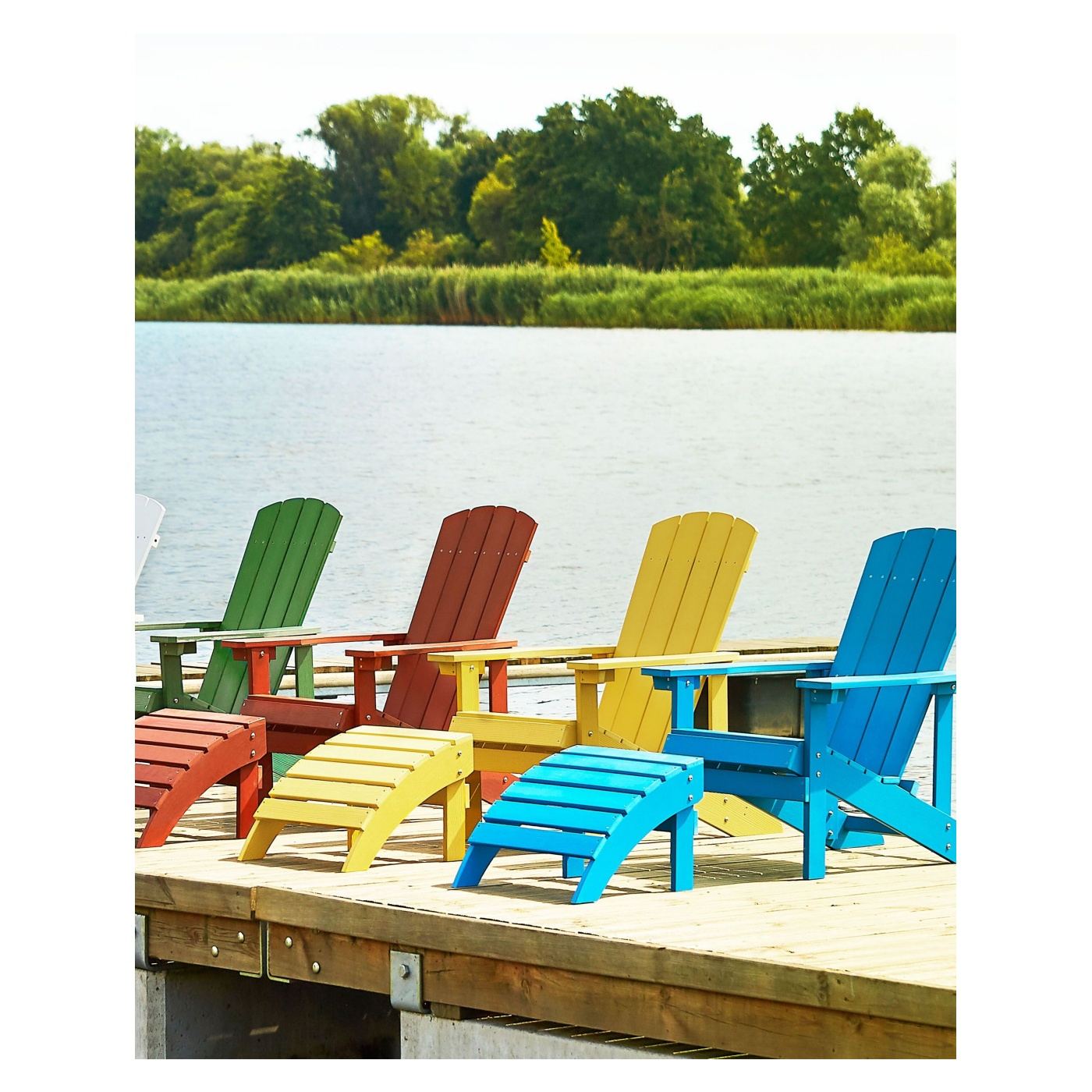 Kerti lábzsámoly ADIRONDACK Zöld - 1