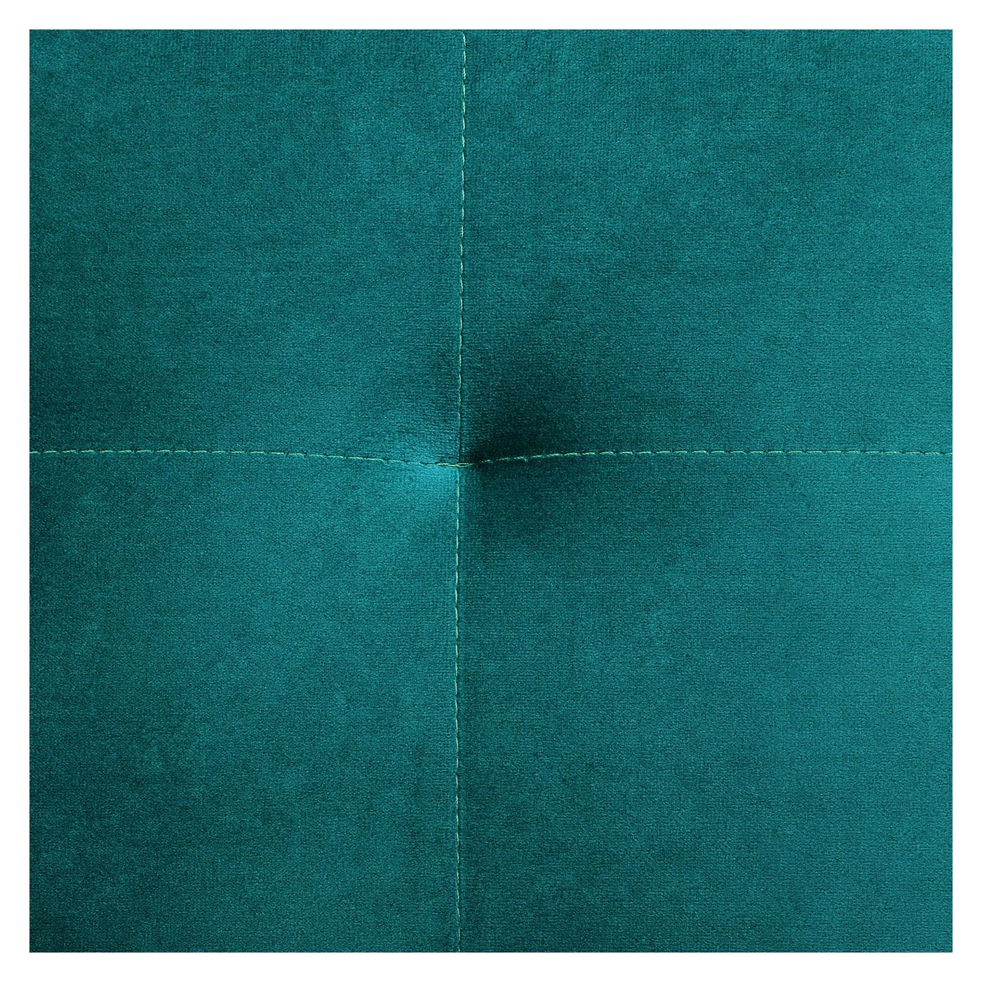 Moduláris U alakú kanapéágy 5 személyes ABERDEEN Bársony Kékeszöld - 7