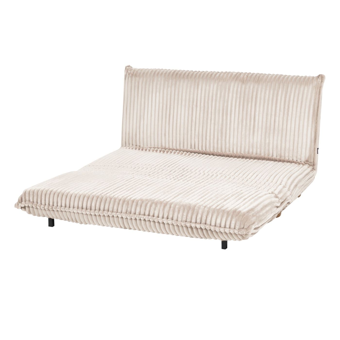 Kanapéágy 2 személyes ABISKO Kordbársony Törtfehér - 6