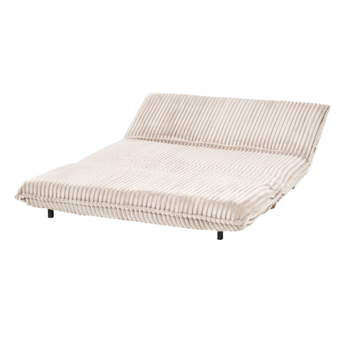 Kanapéágy 2 személyes ABISKO Kordbársony Törtfehér - 8
