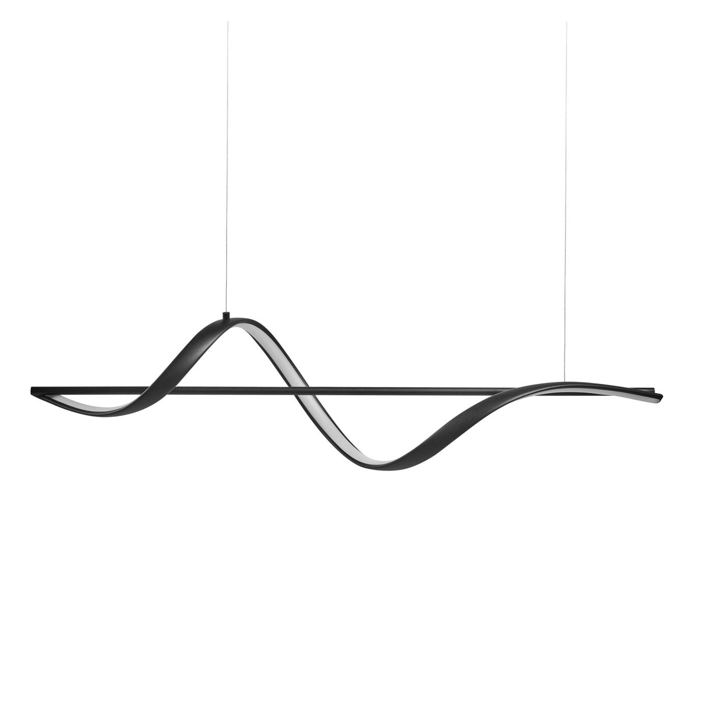 LED függőlámpa KHUTTI Távirányítóval Dimmer funkcióval Fém Fekete - 2