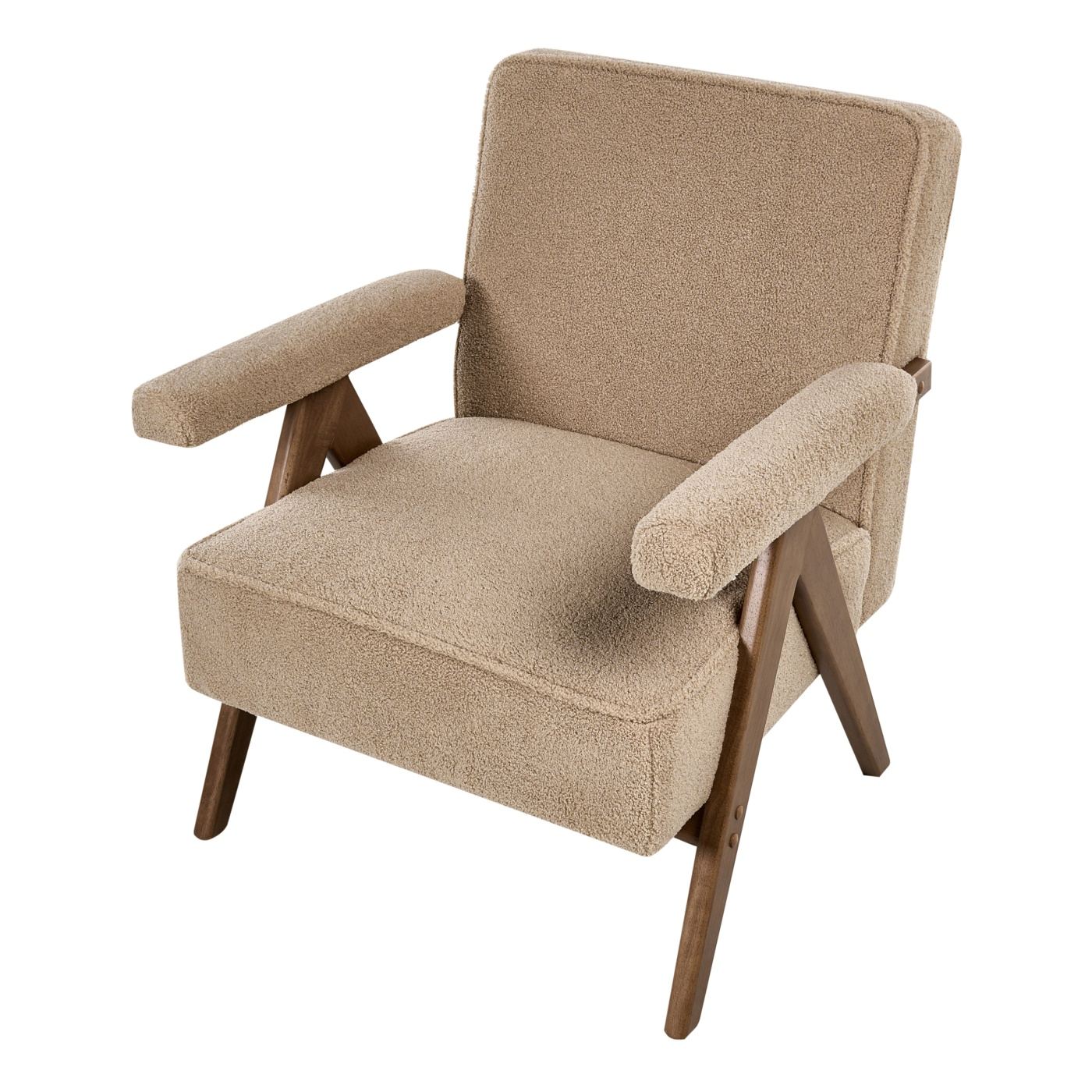 Fotel EVJE Buklé Homokbézs - 6