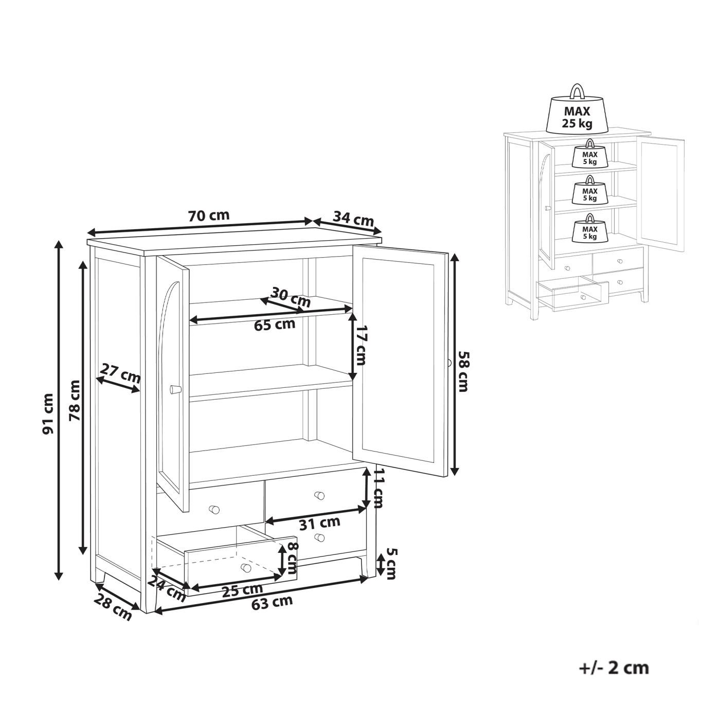 Cipőtároló szekrény BENDIGO Mentazöld - 3