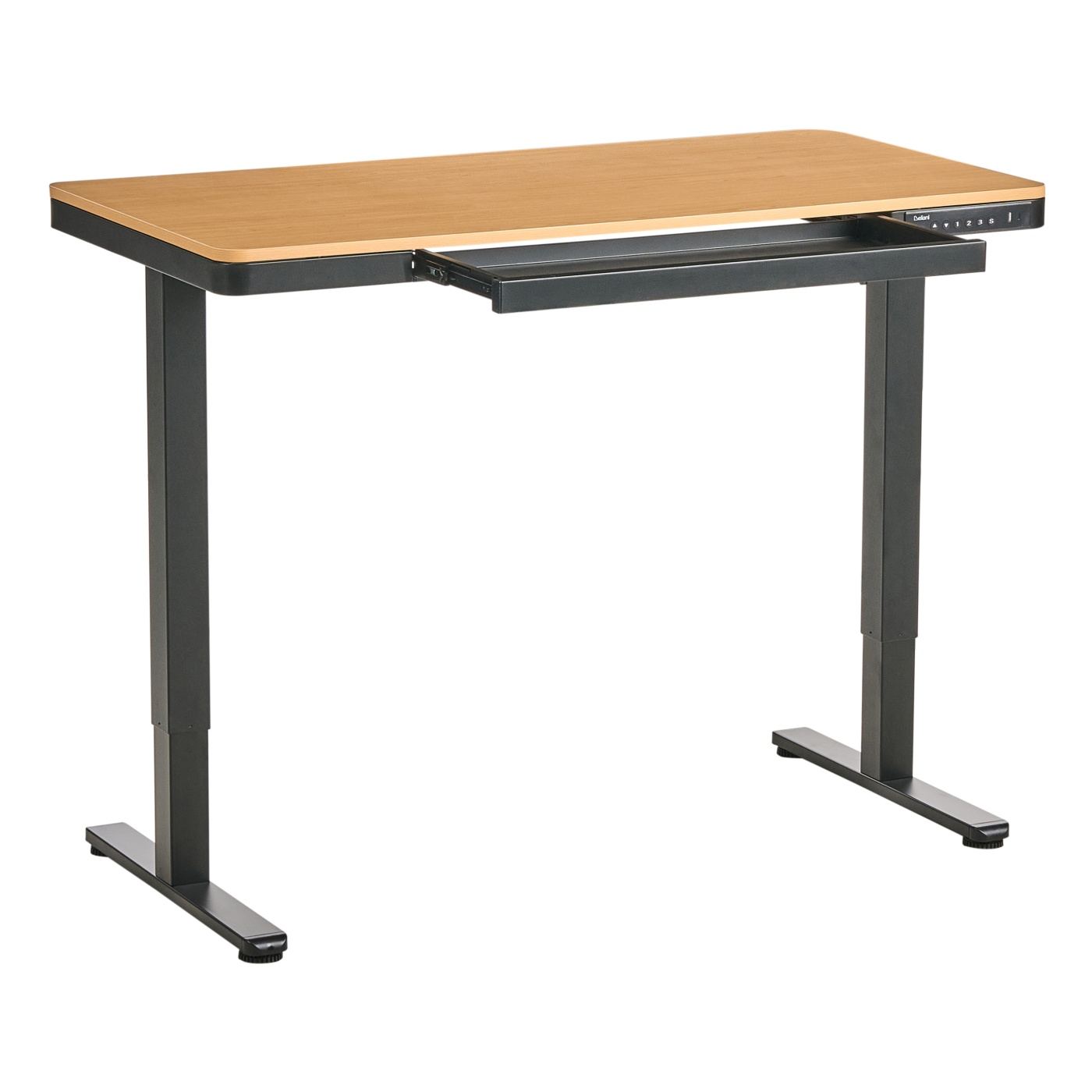 Elektromosan állítható asztal PENLY Fekete/világosbarna 120 cm 60 cm USB porttal - 4