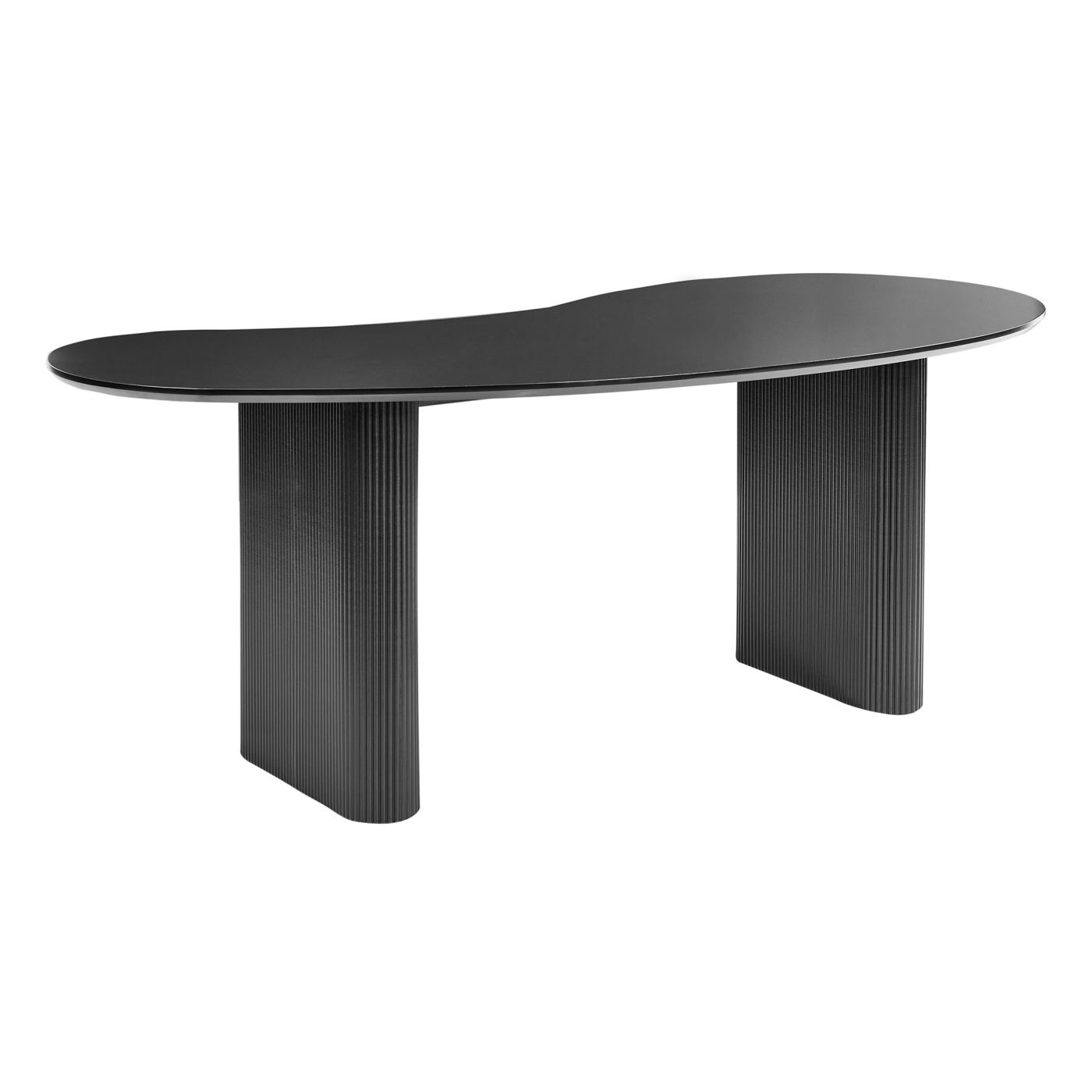 Étkezőasztal PEERY Fekete 93 cm 198 cm - 5