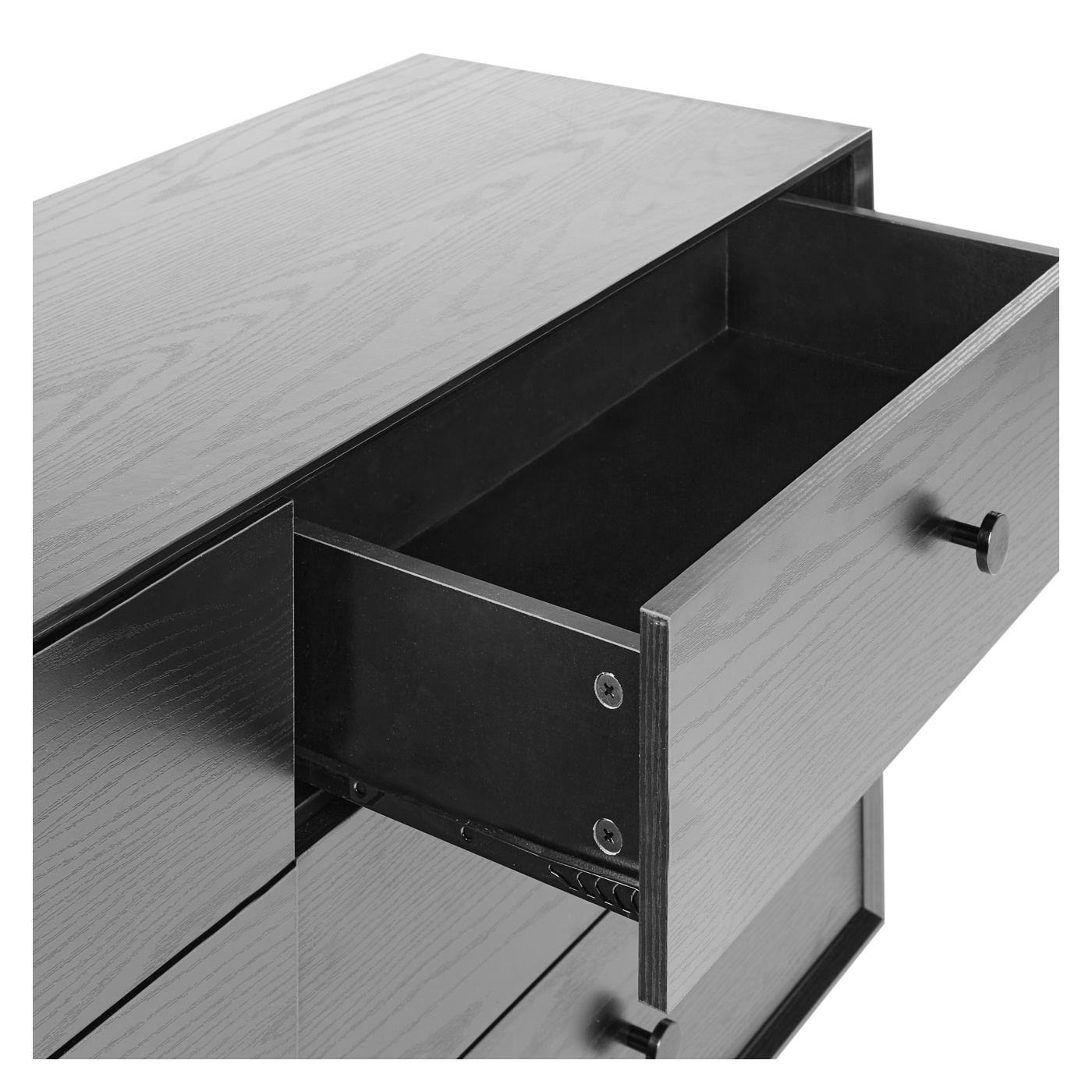 Hatfiókos komód ALCESTER Fekete - 7