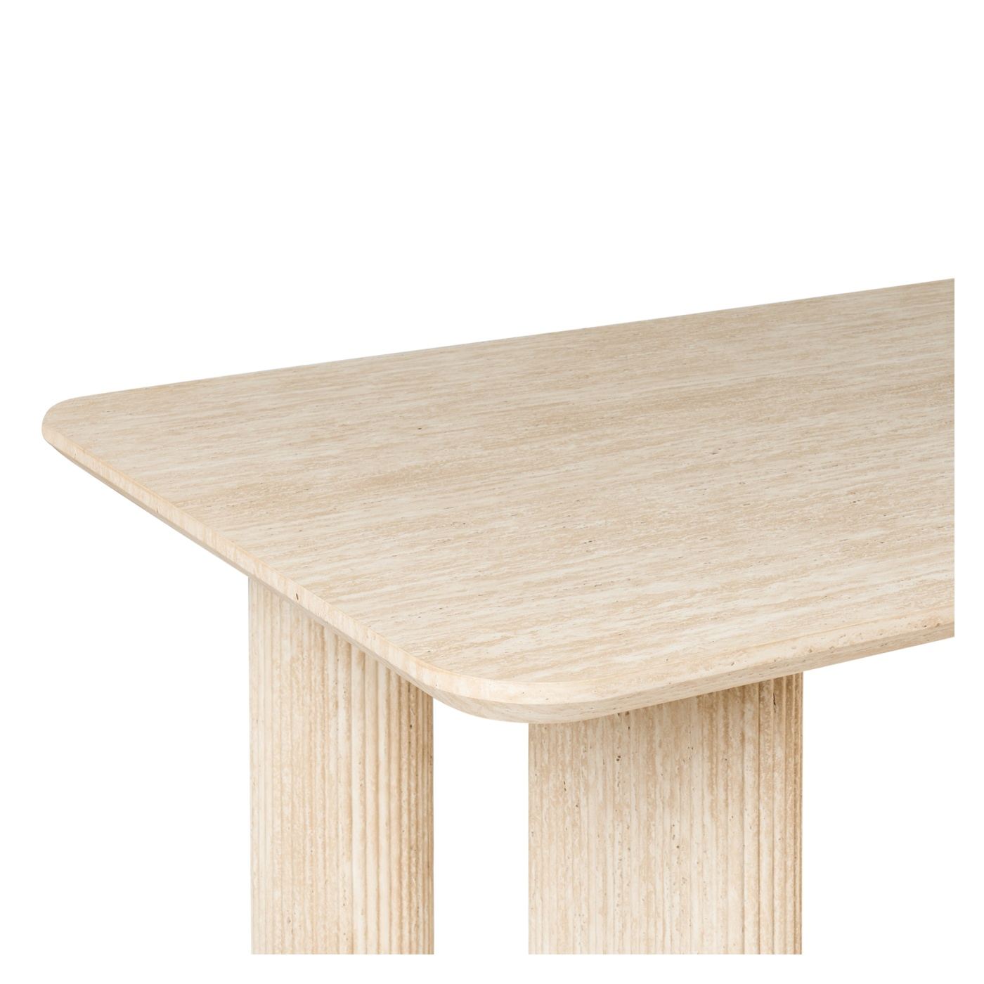 Étkezőasztal BARROY Travertin hatású 90 cm 180 cm - 5