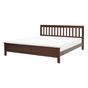 Ágy Fenyő MAYENNE 180 x 200 cm Sötétbarna thumbnail 2