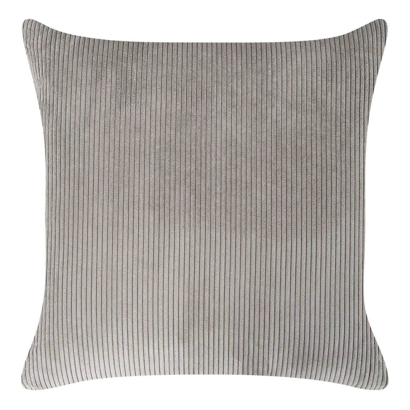 Sarokkanapé 4 személyes LUNNER Kordbársony Világosszürke Bal oldali - 11