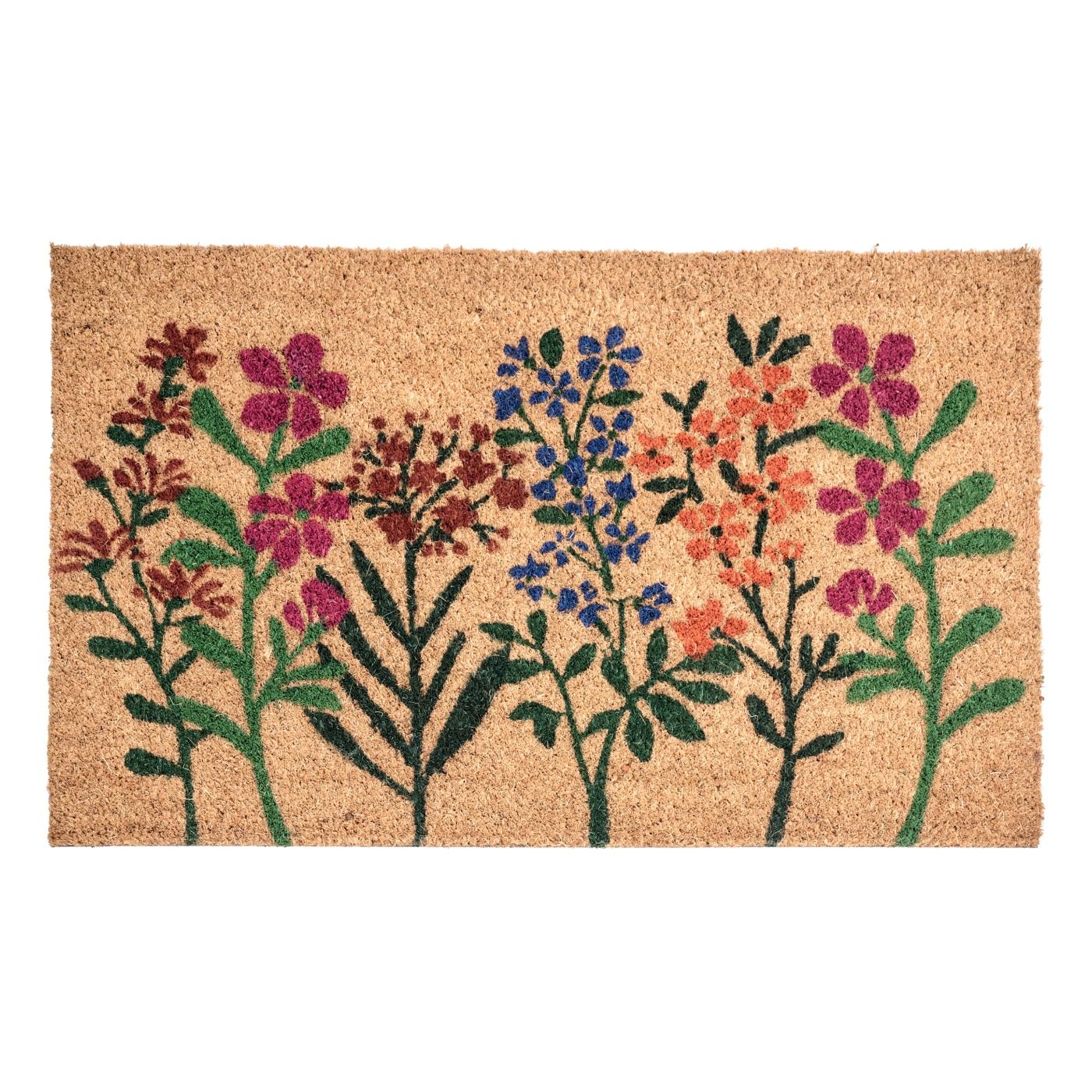 Lábtörlő TEKKONA Természetes 40 x 60 cm Virág Kókuszrost - 2
