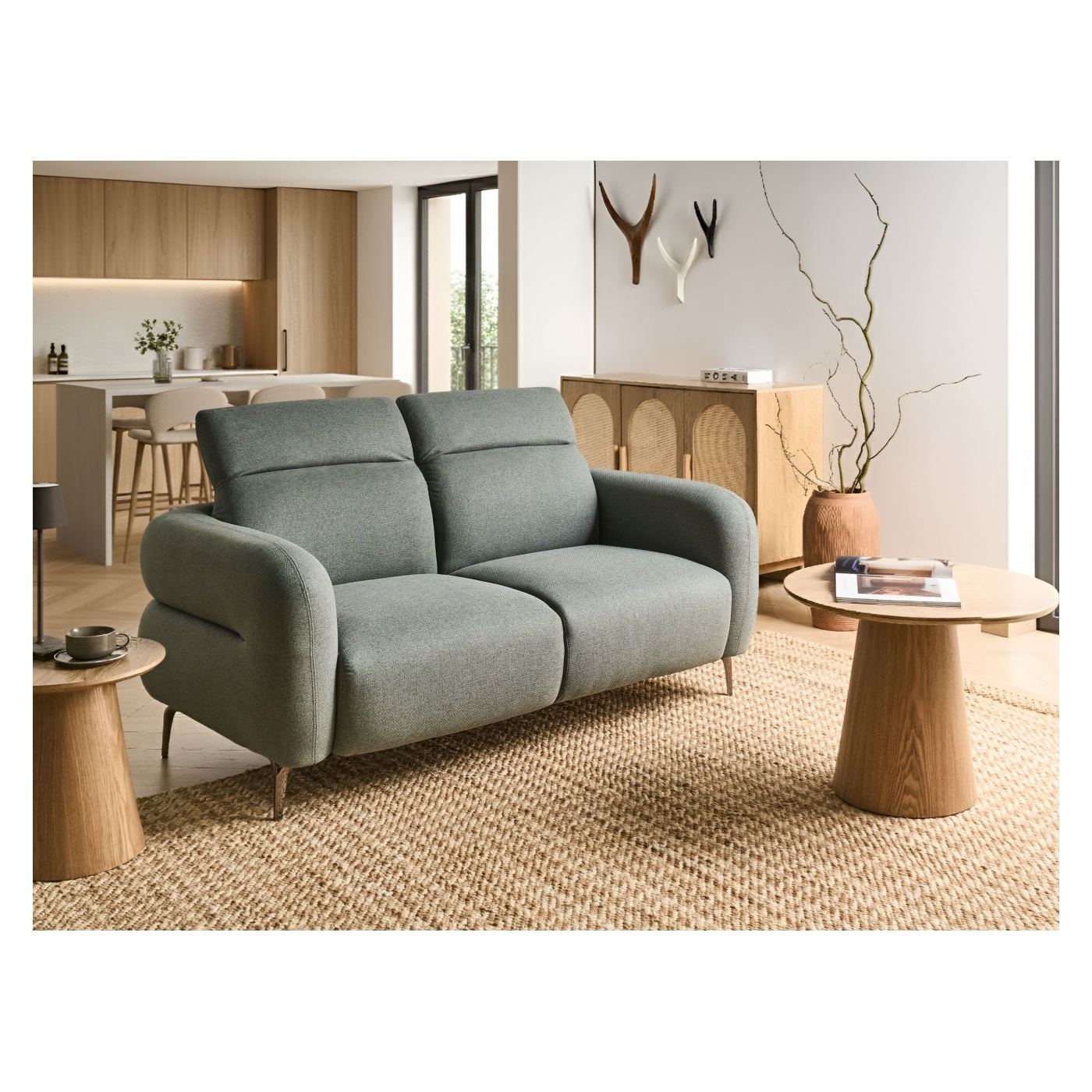 Kanapé 2 személyes ARTUNA Zöld - 1