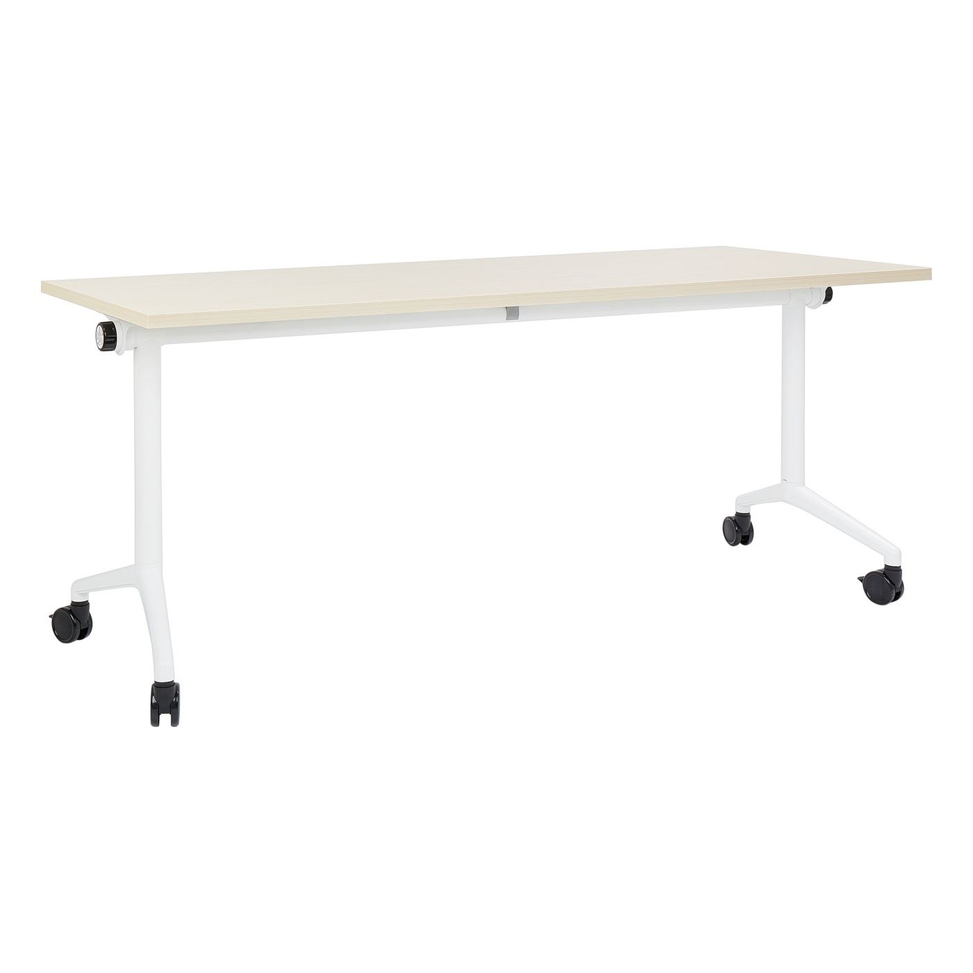 Összecsukható íróasztal CAVI Világosbarna 180 cm 60 cm kerekekkel - 4