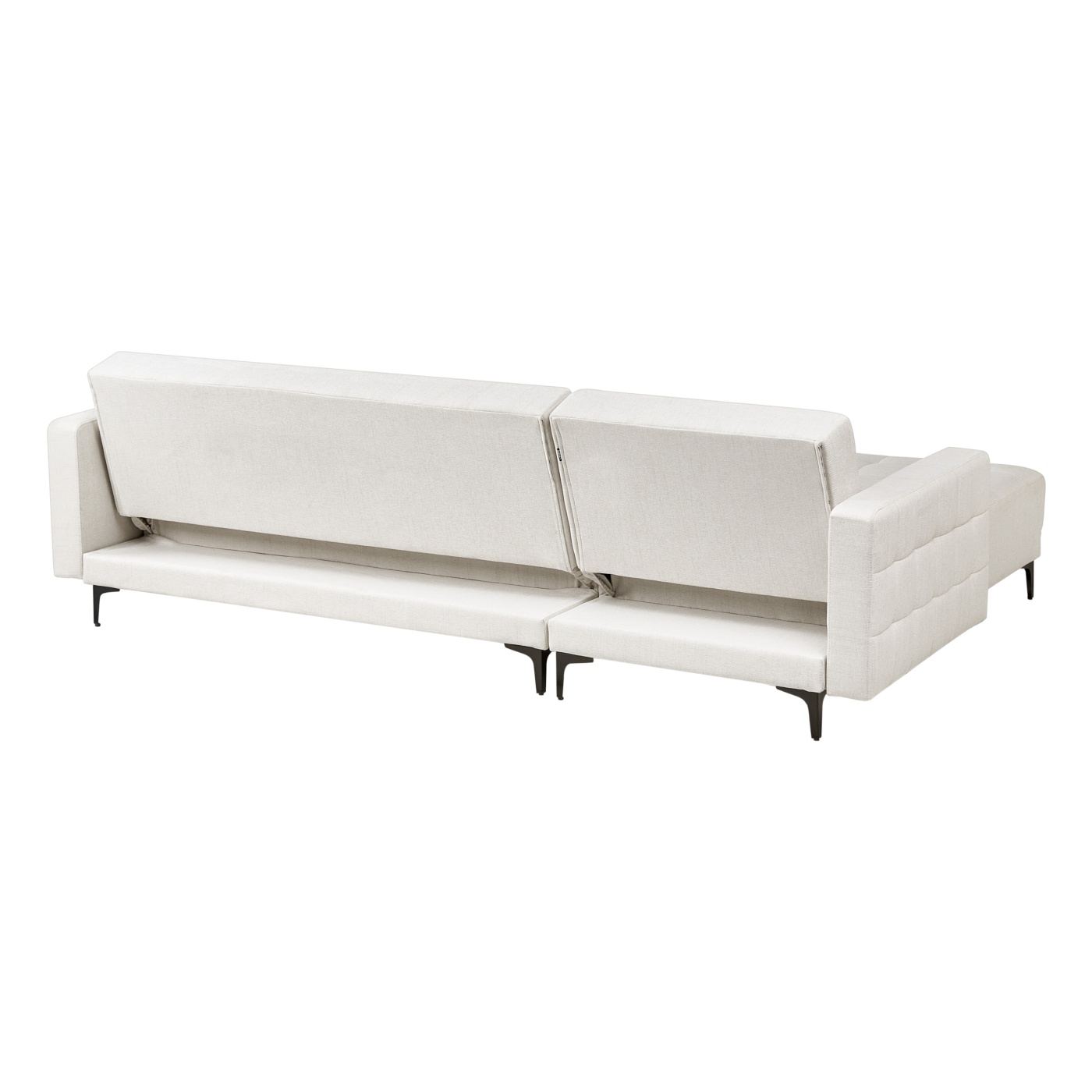 Moduláris sarok kanapéágy 4 személyes ABERDEEN Törtfehér Bal oldali - 7