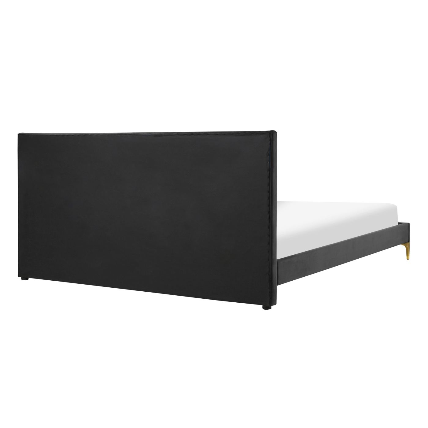 Ágy Bársony LIMOUX 180 x 200 cm Fekete - 6