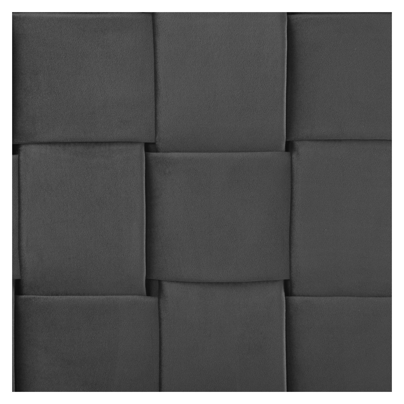 Ágy Bársony LIMOUX 180 x 200 cm Fekete - 10