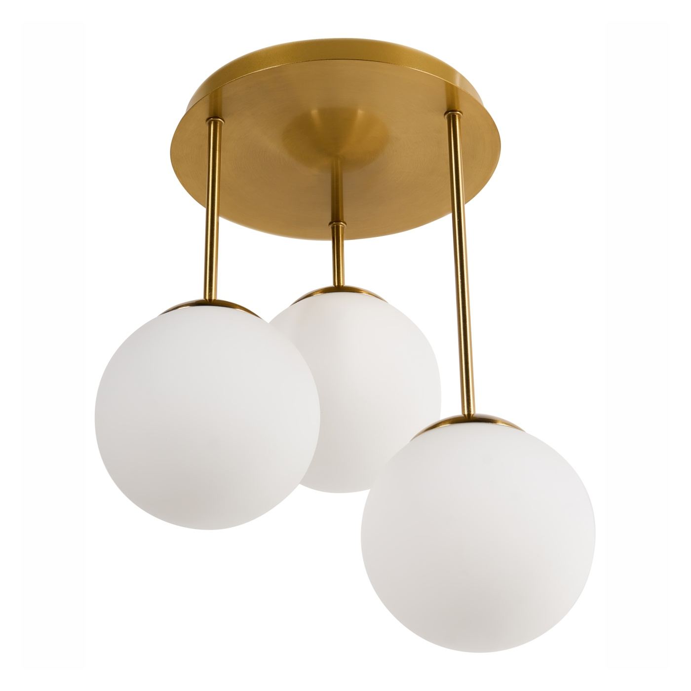 3 izzós függőlámpa RIANA Üveg Fém Bronz - 4