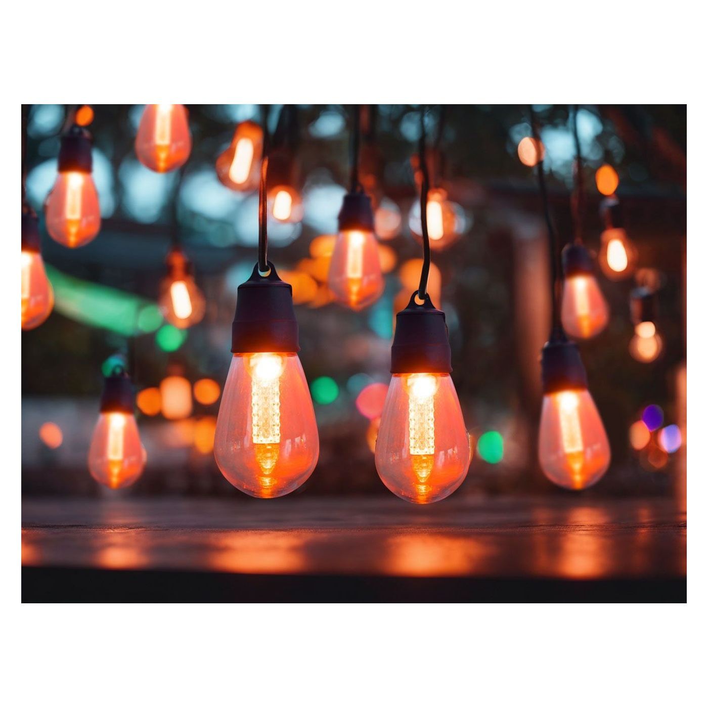 Kültéri LED fényfüzér ITILLEQ alkalmazással Színes - 1