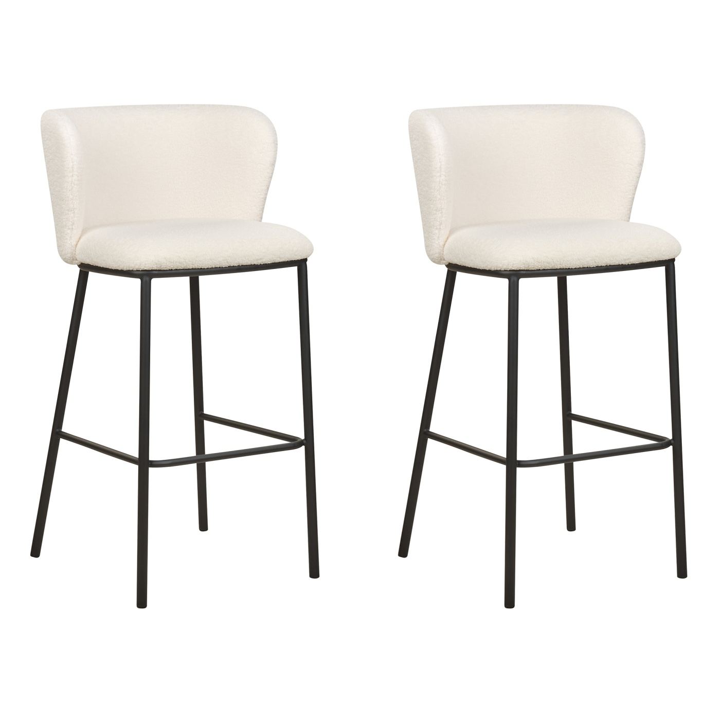 Bárszék kétdarabos szettben MINA Buklé Fehér - 4