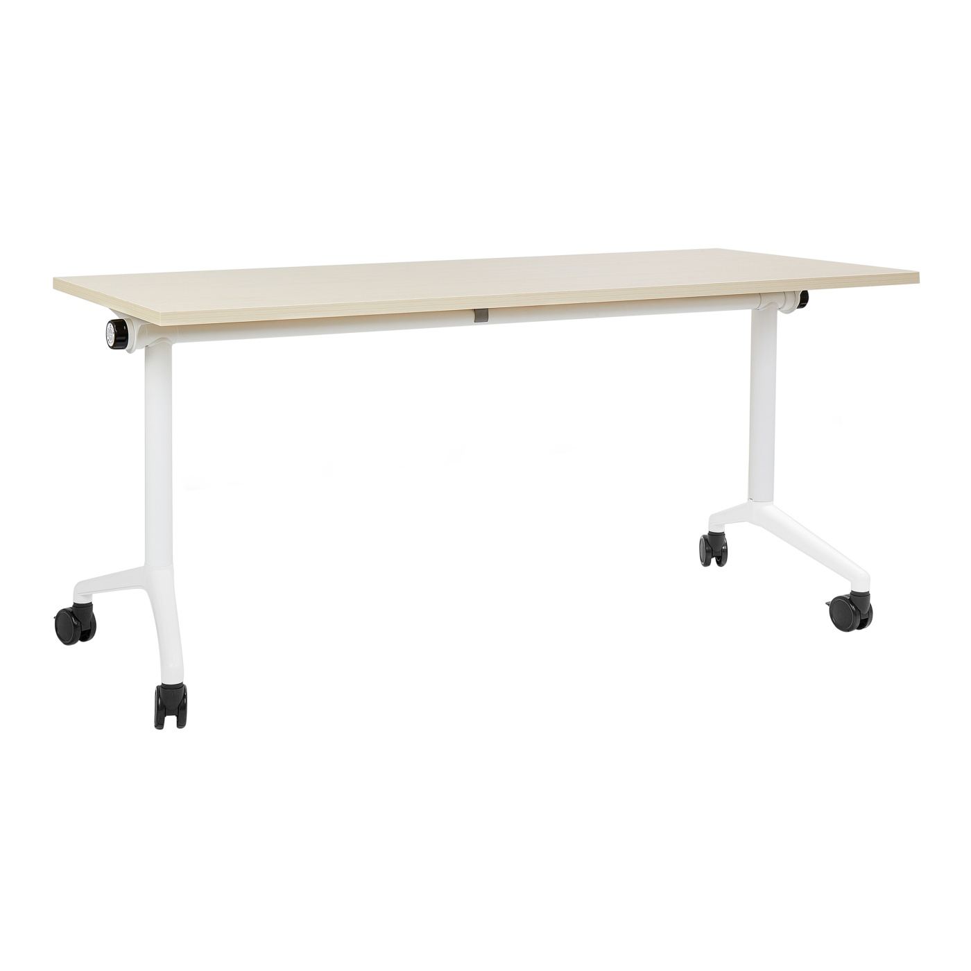 Összecsukható íróasztal CAVI Világosbarna 160 cm 60 cm kerekekkel - 2