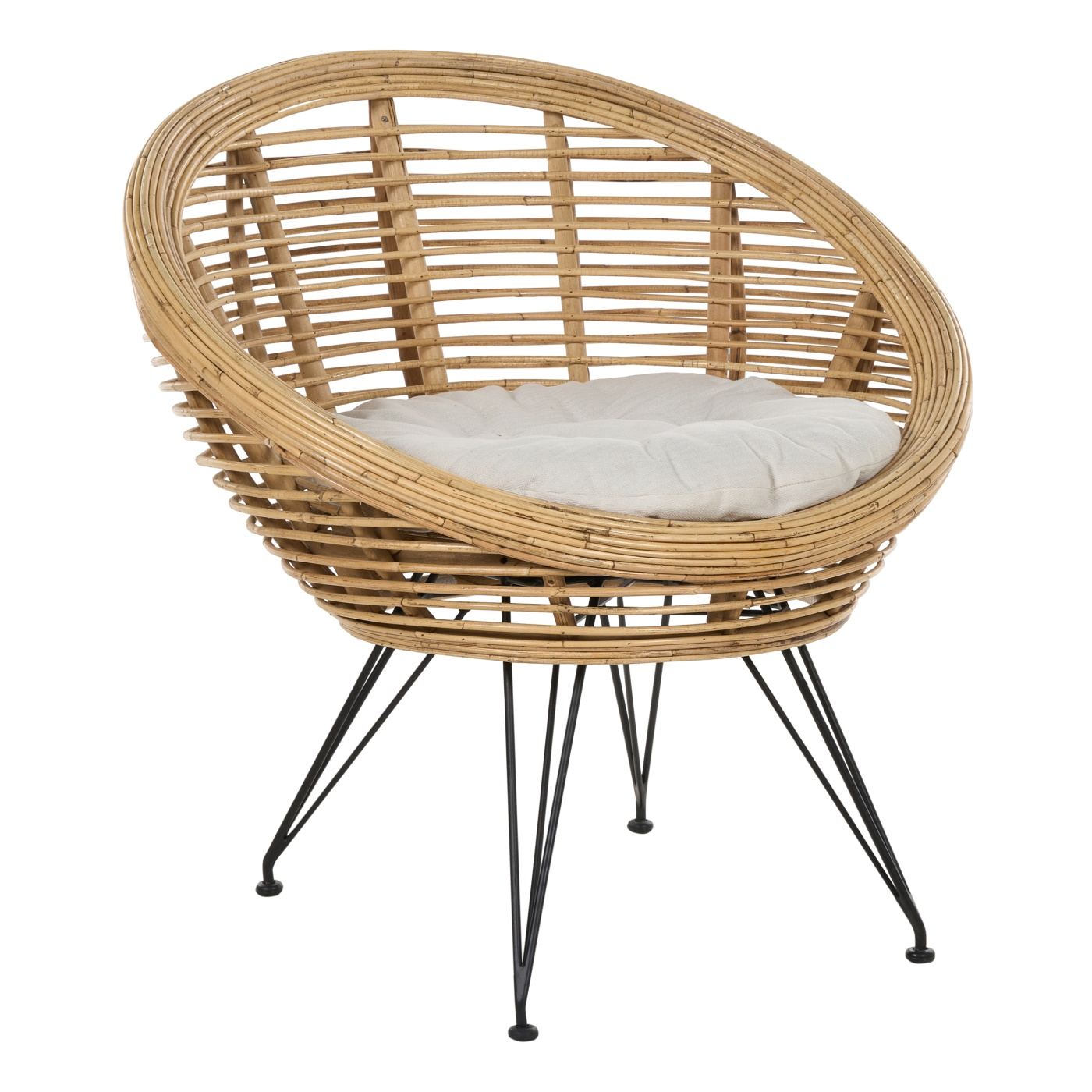 Kerti szék MARATEA Rattan Természetes - 2