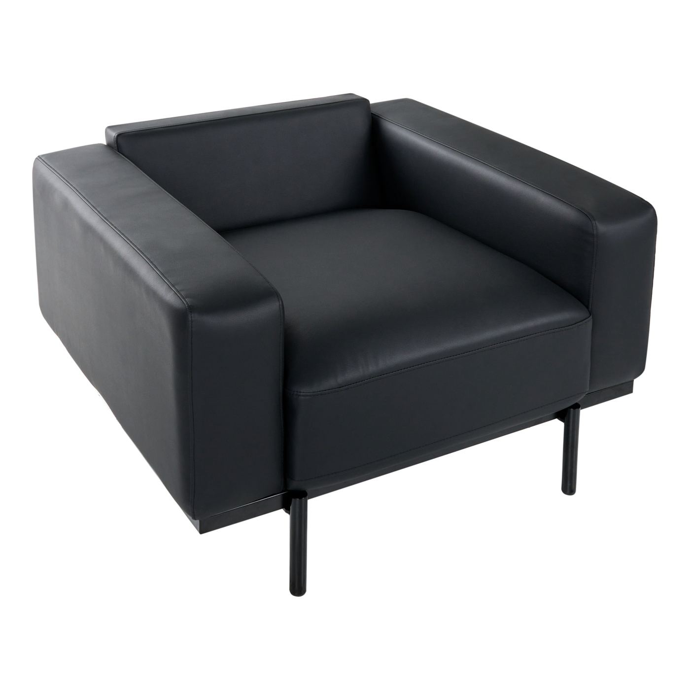 Fotel SOVIK Műbőr Fekete - 12