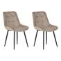 Étkezőszék kétdarabos szettben MELROSE Bársony Tópszín thumbnail 2