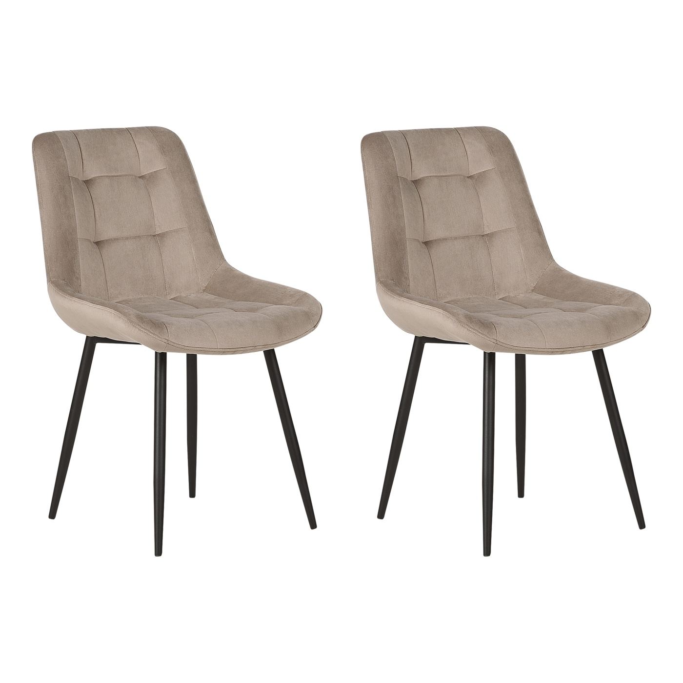 Étkezőszék kétdarabos szettben MELROSE Bársony Tópszín - 2