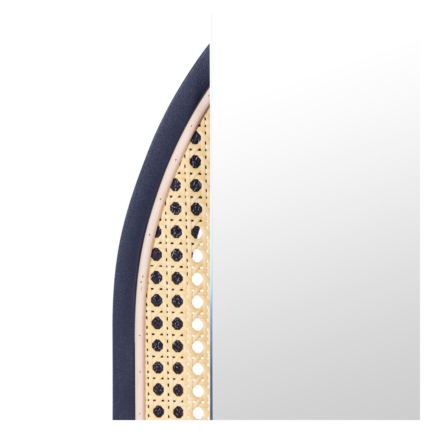 Falitükör NEVERS 53 cm 143 cm PE Rattan Természetes - 5