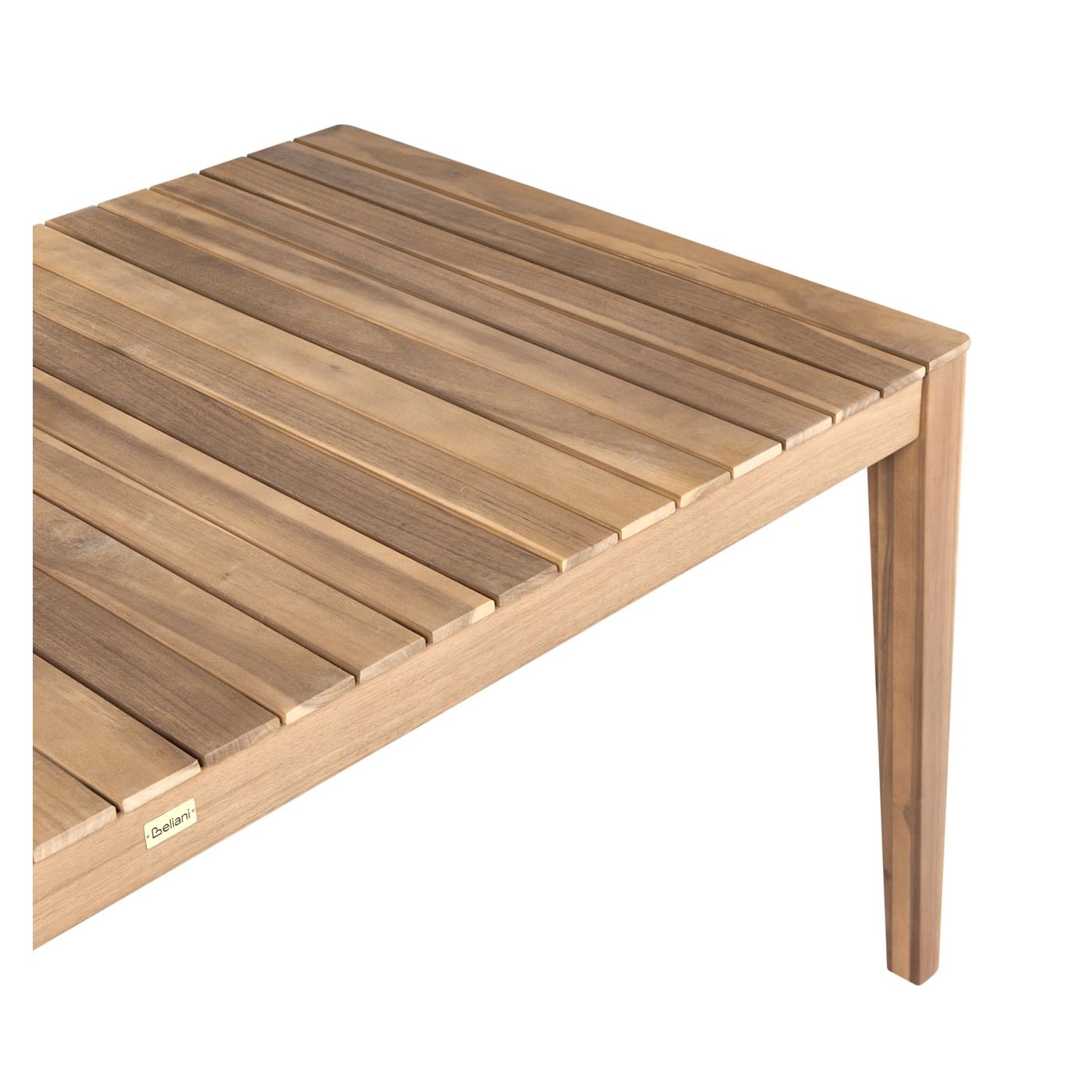 Kerti asztal CHIOGGIA 90 cm 180 cm Tanúsított akácfa Világosbarna - 5