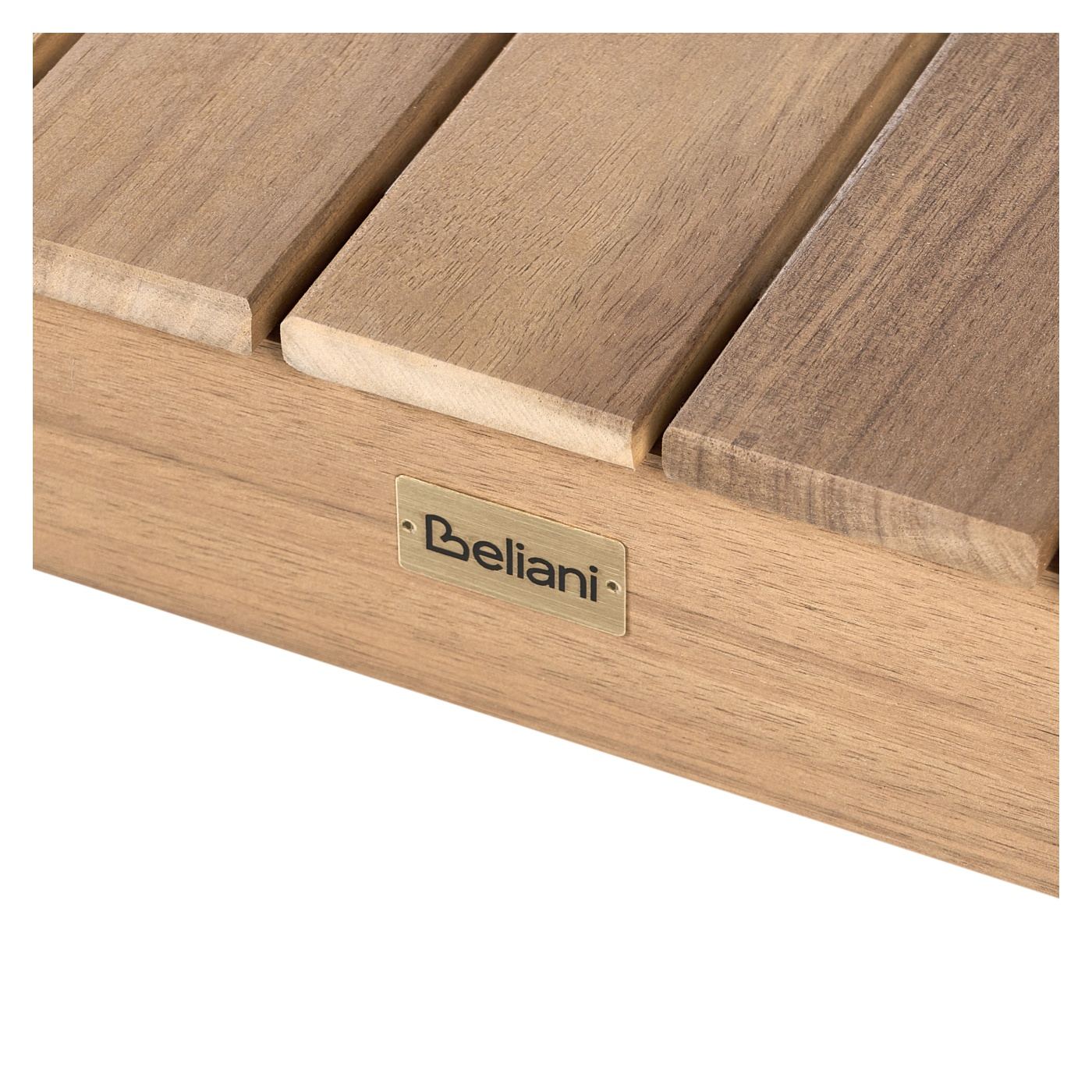 Kerti asztal CHIOGGIA 90 cm 180 cm Tanúsított akácfa Világosbarna - 6