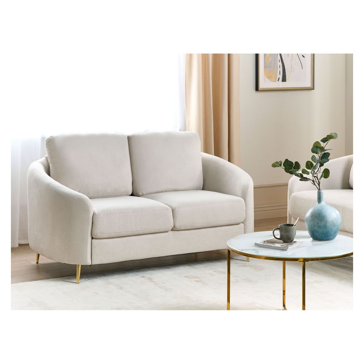 Kanapé 2 személyes TROSA Világosbézs - 1