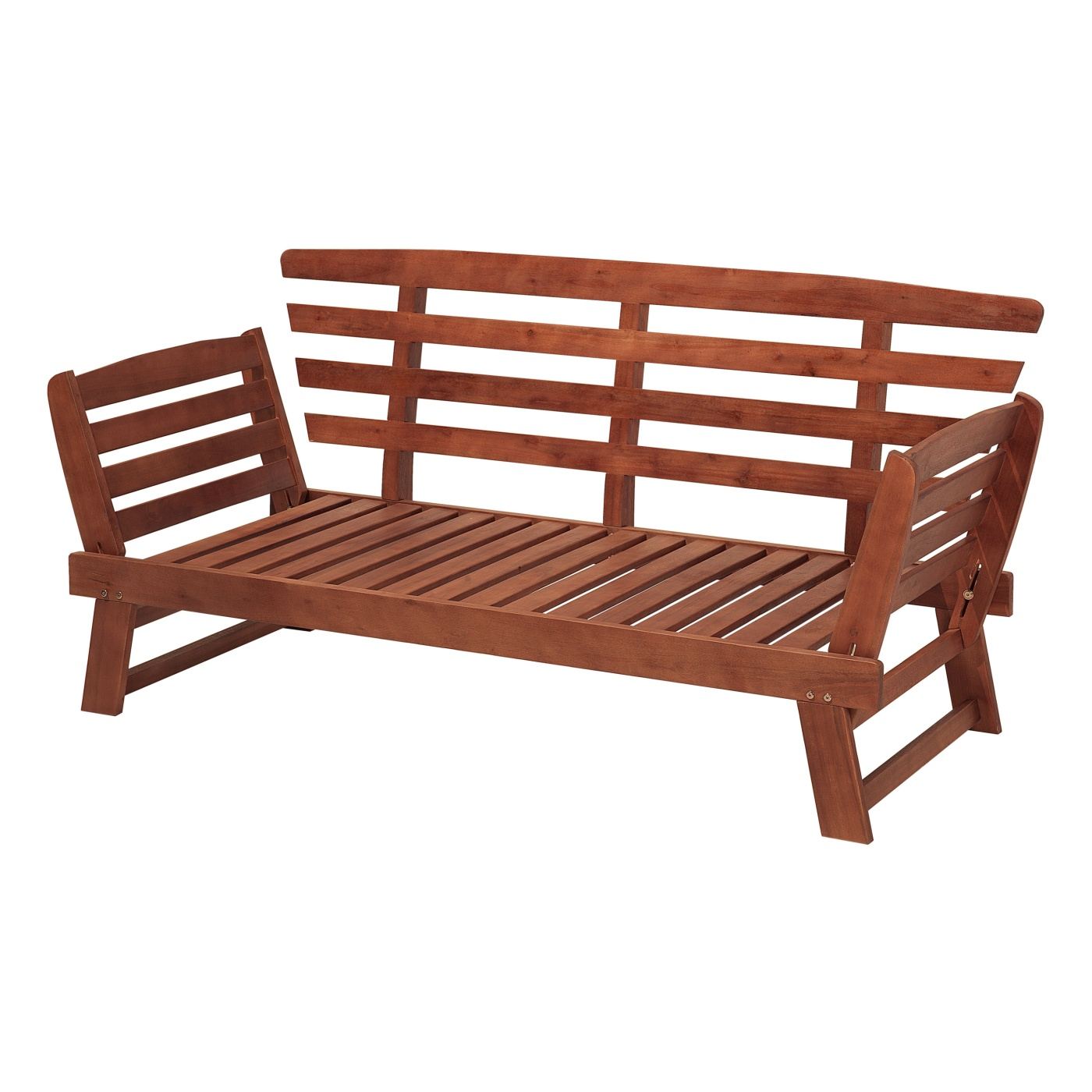 Kerti pad ülőpárnával PORTICI 210 cm Eukaliptusz fa Sötétbarna/tópszínű - 4