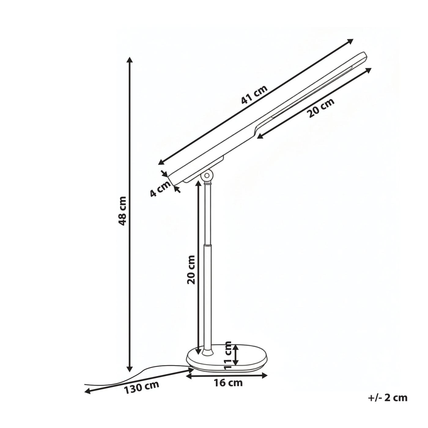 LED asztali lámpa TUCANA Dimmer funkcióval Fehér - 3