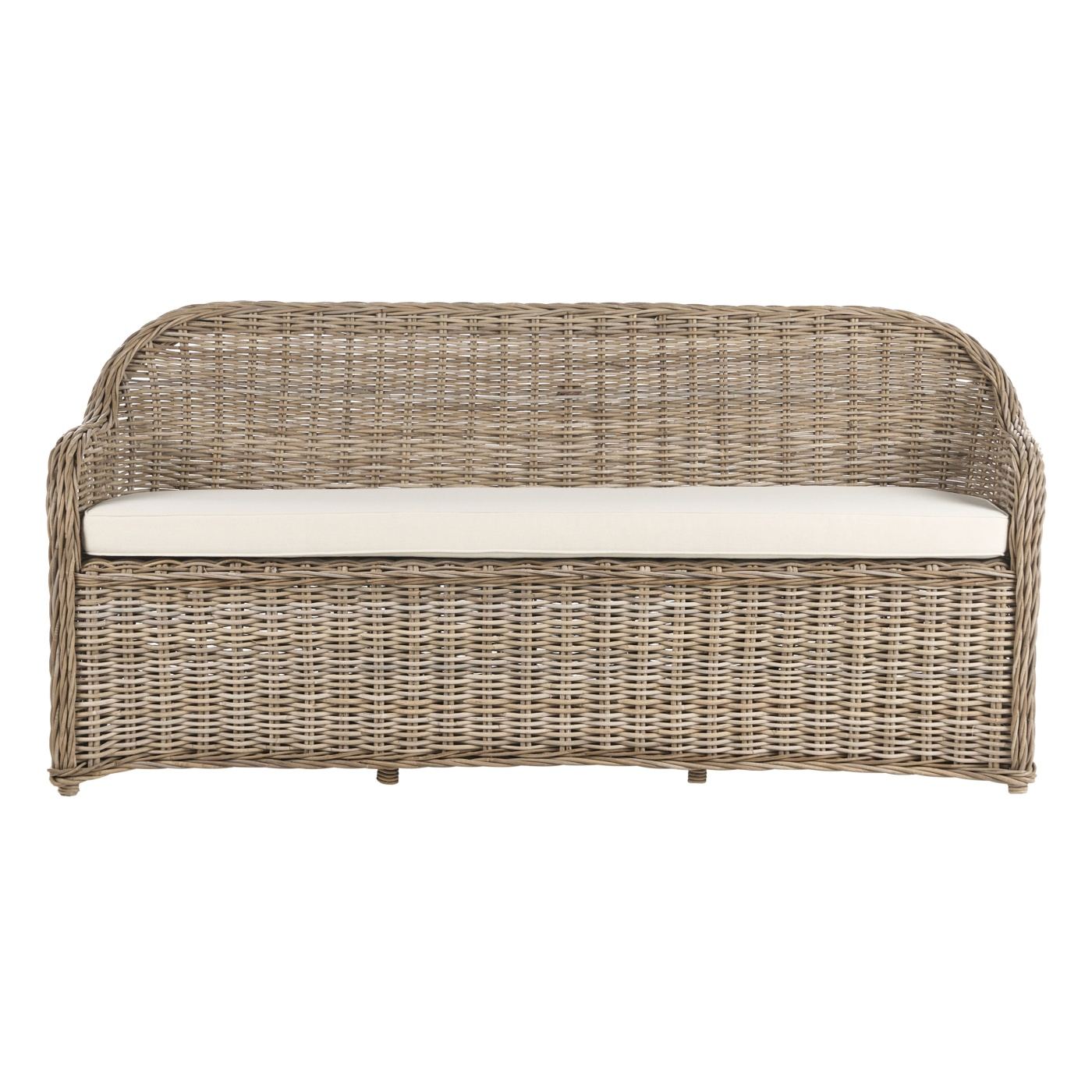 Kerti pad ülőpárnával SUSUA 189 cm Rattan Természetes - 4