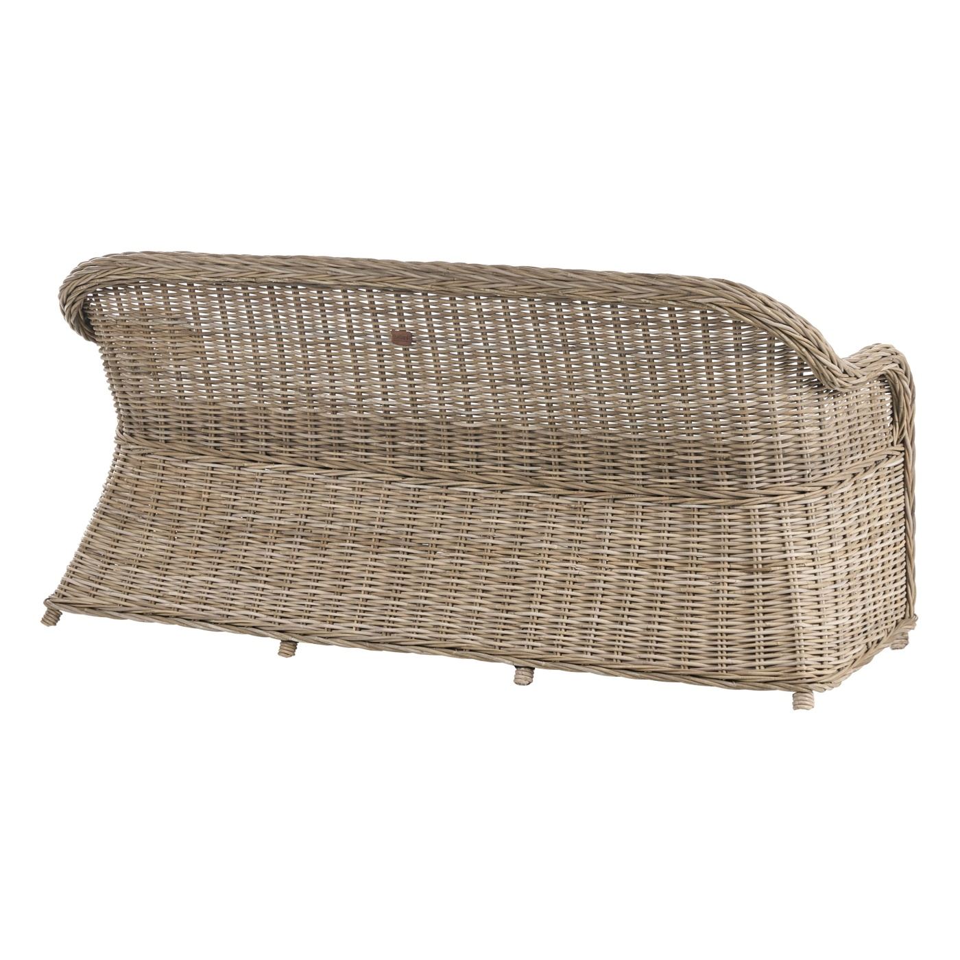 Kerti pad ülőpárnával SUSUA 189 cm Rattan Természetes - 5