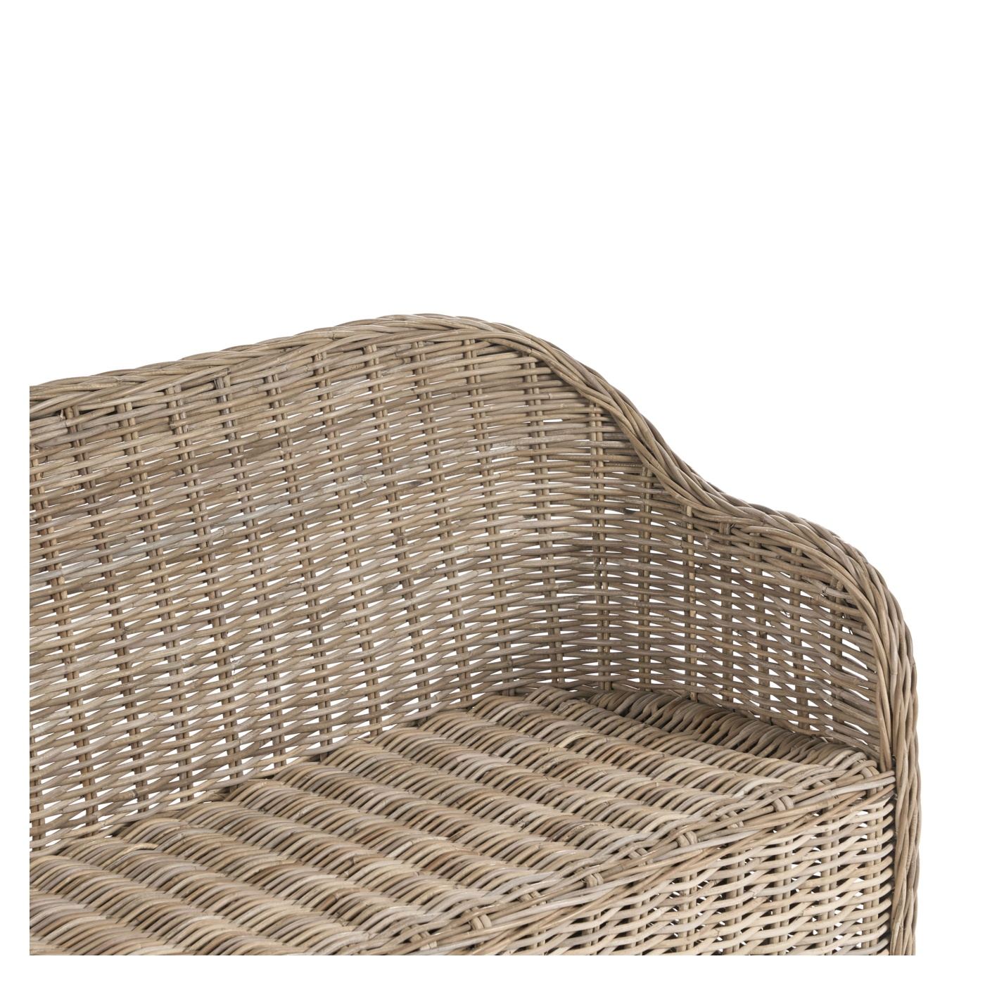 Kerti pad ülőpárnával SUSUA 189 cm Rattan Természetes - 8