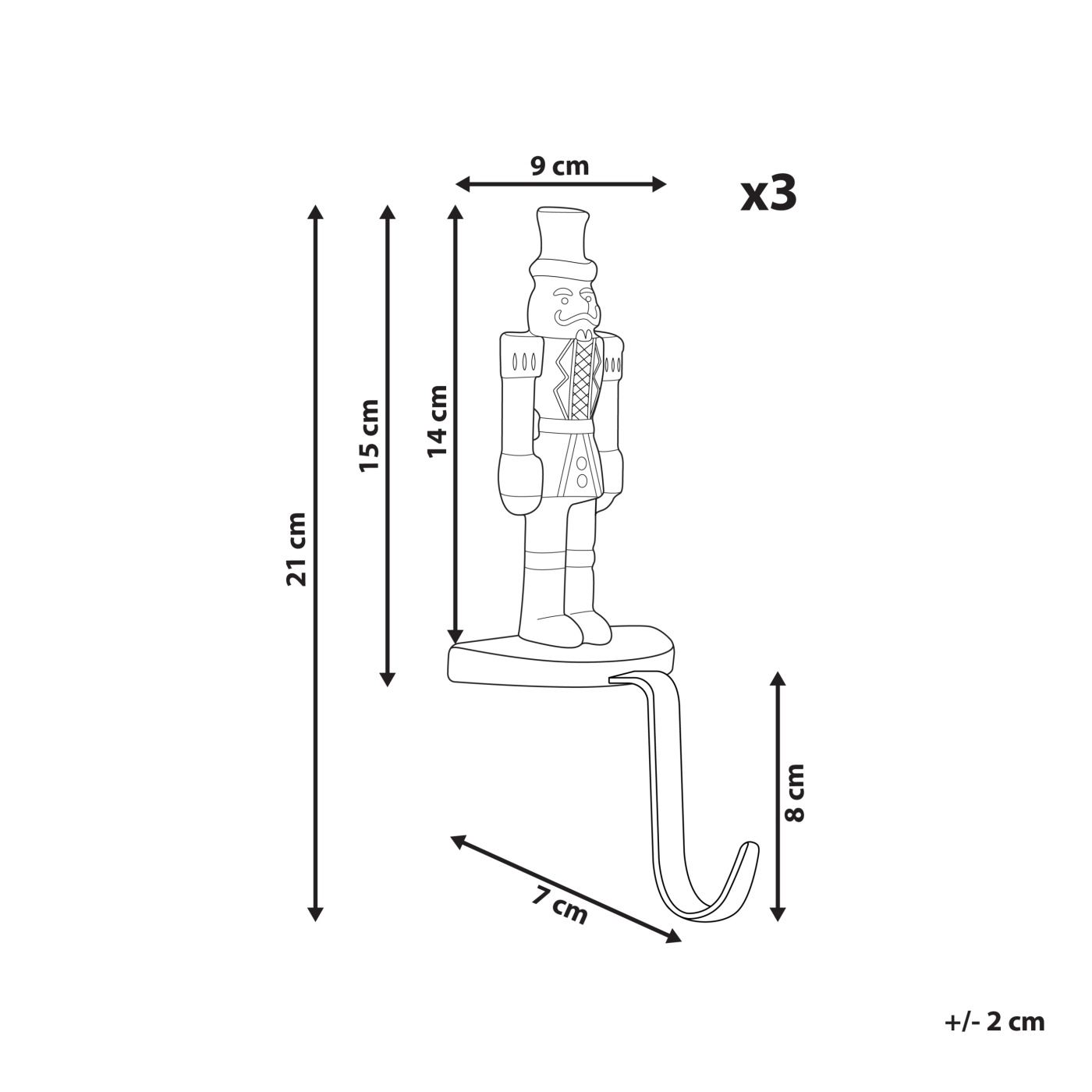 KAJAANI Diótörő 21 cm Arany - 3