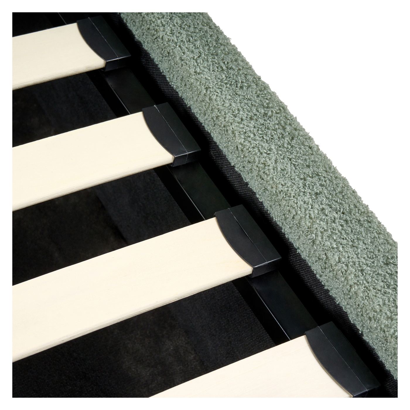 Ágyneműtartós ágy Buklé LORIENT 160 x 200 cm Zöld - 10